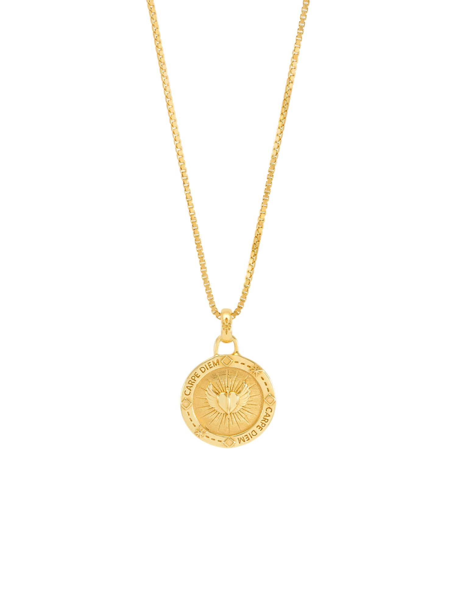 Rachel Jackson Carpe Diem Token of Love Necklace Gold