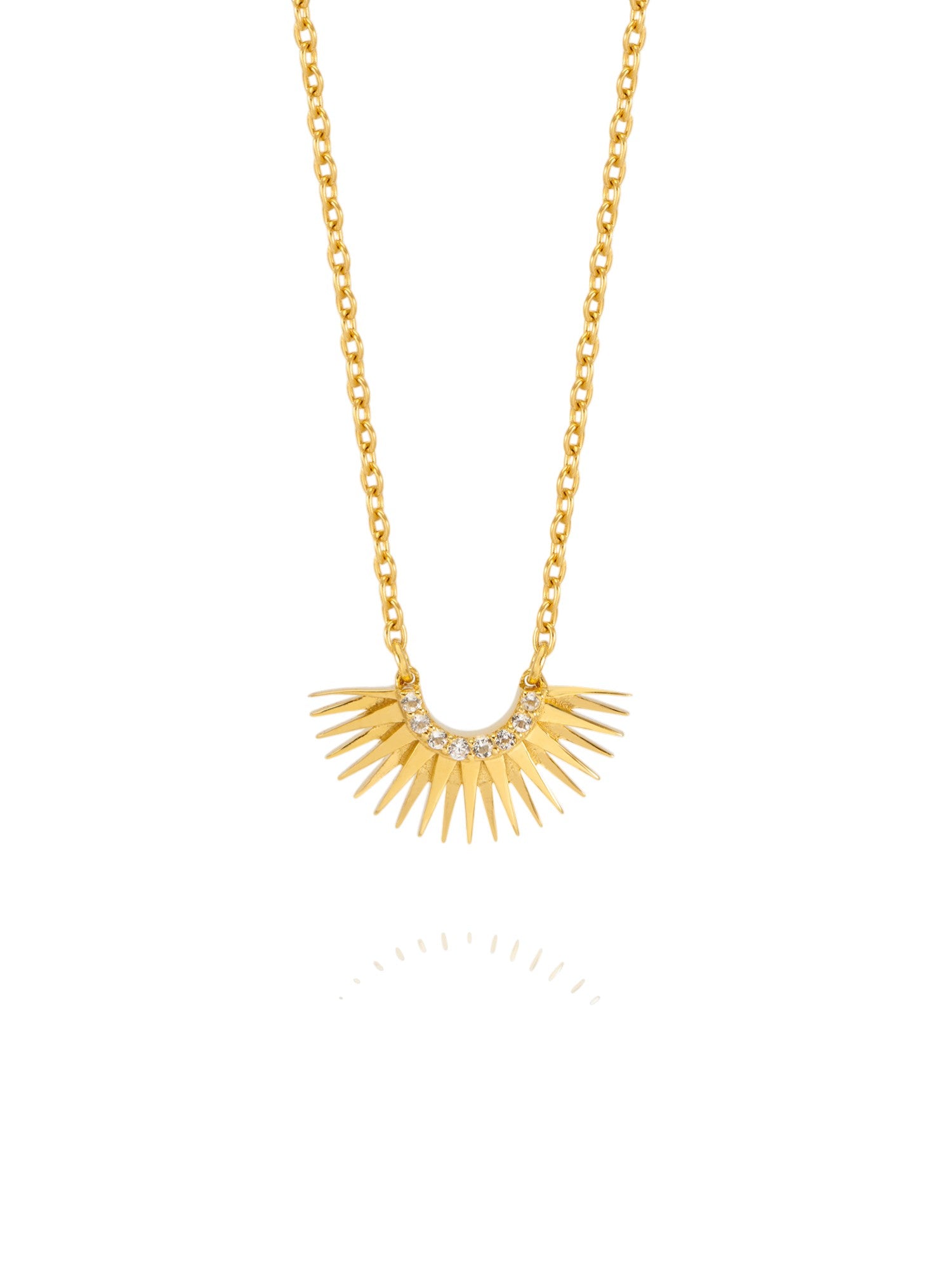 Rachel Jackson Mini Rising Sun Necklace Gold