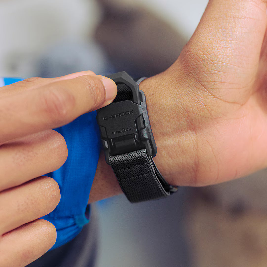 G-Shock Digital All Black Nylon FIDLOCK Clasp Band Watch DW5600MNC-1D