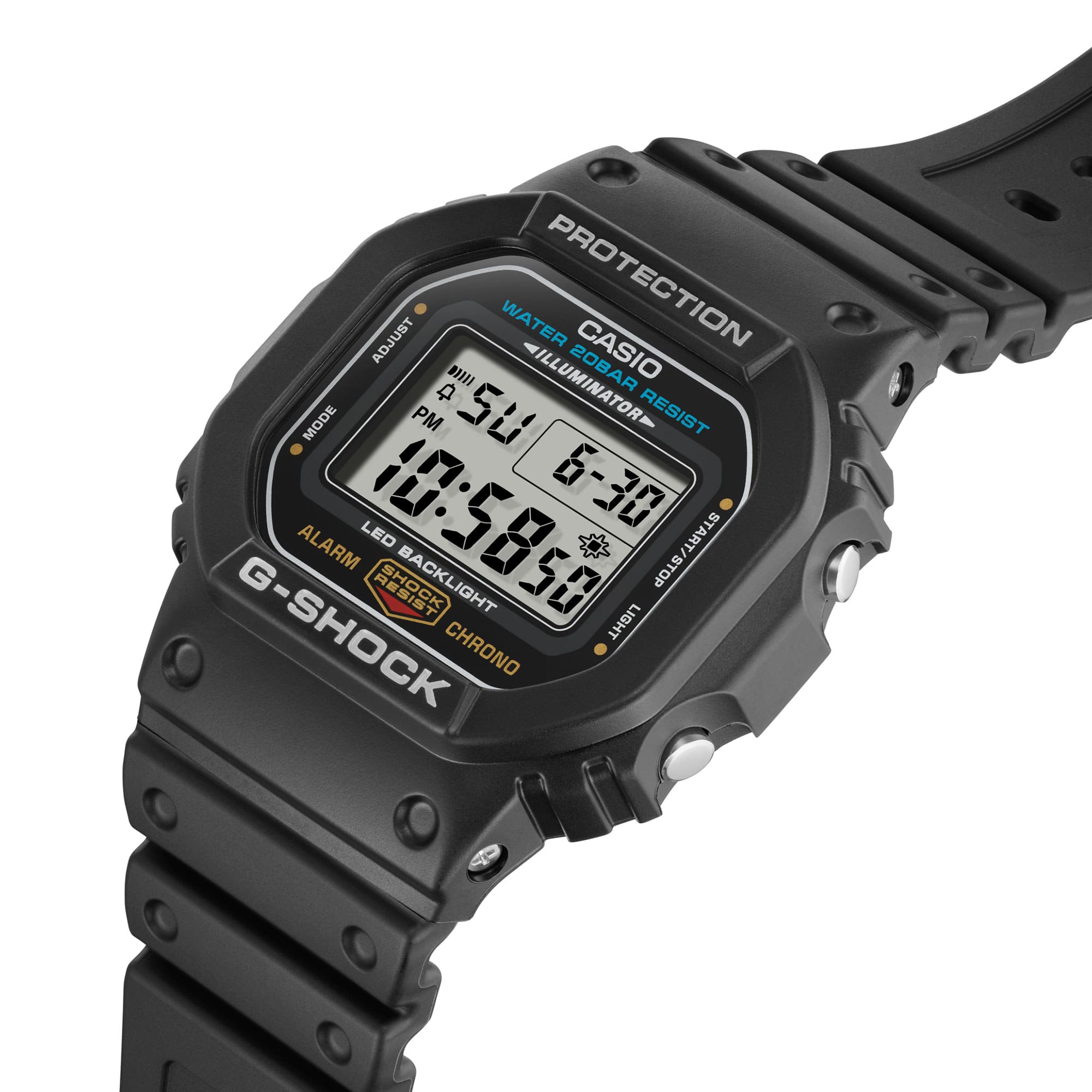 G-Shock 5600 Series Black Resin Band Watch DW5600UE-1D