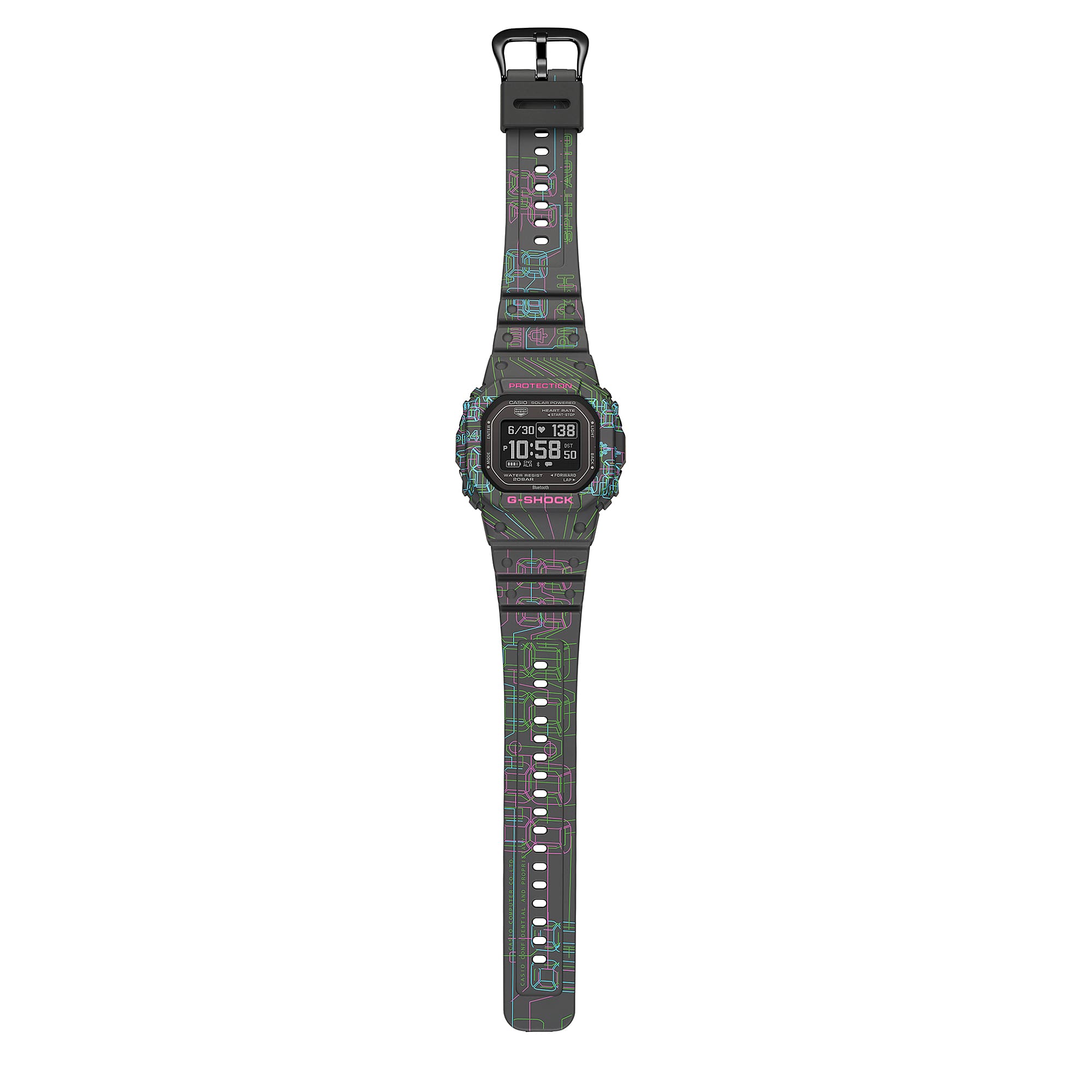 G-Shock G-Squad Black Dial Black Resin Band Watch DWH5600EX-1D