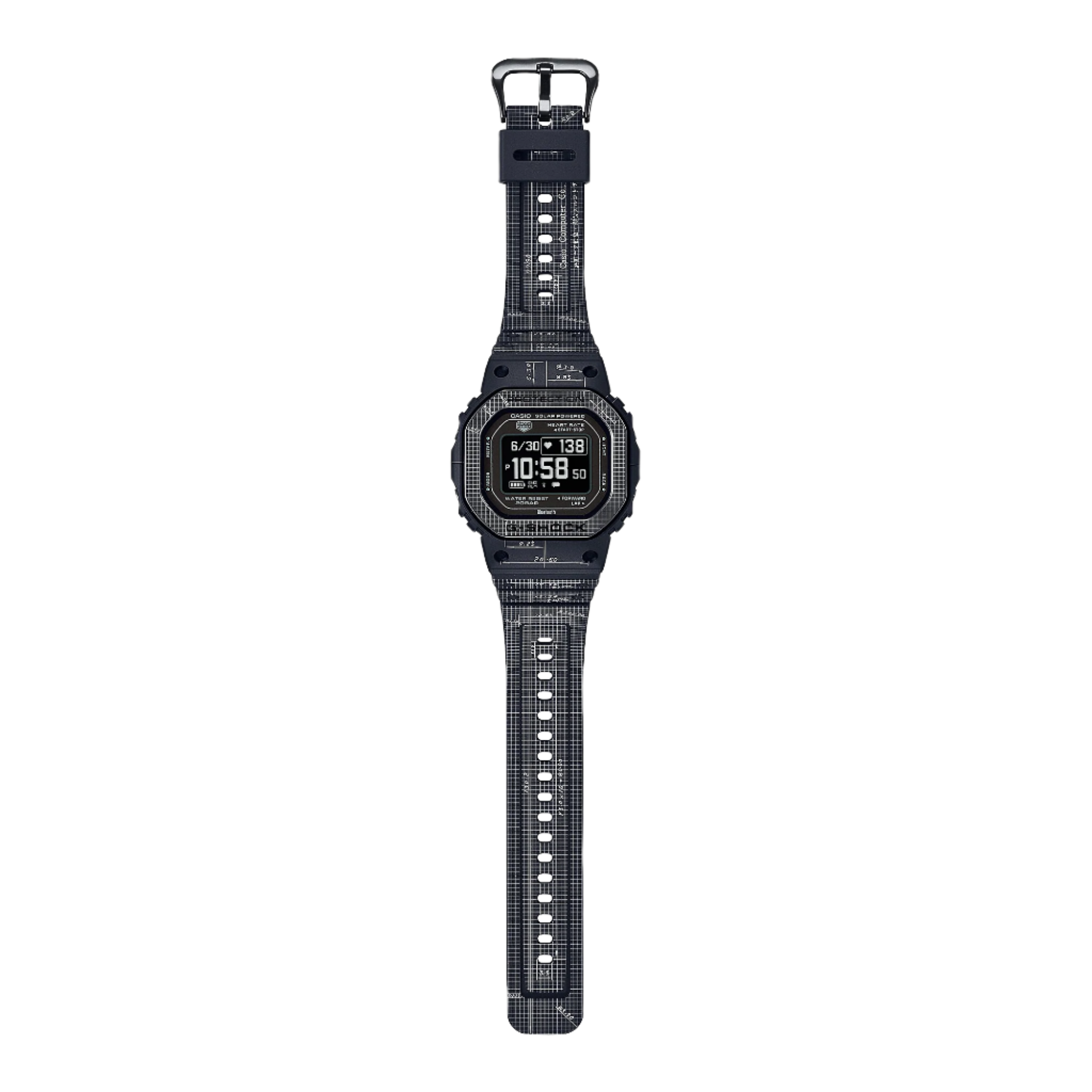G-Shock G-Squad Black Dial Black Resin Band Watch DWH5600EX-1D