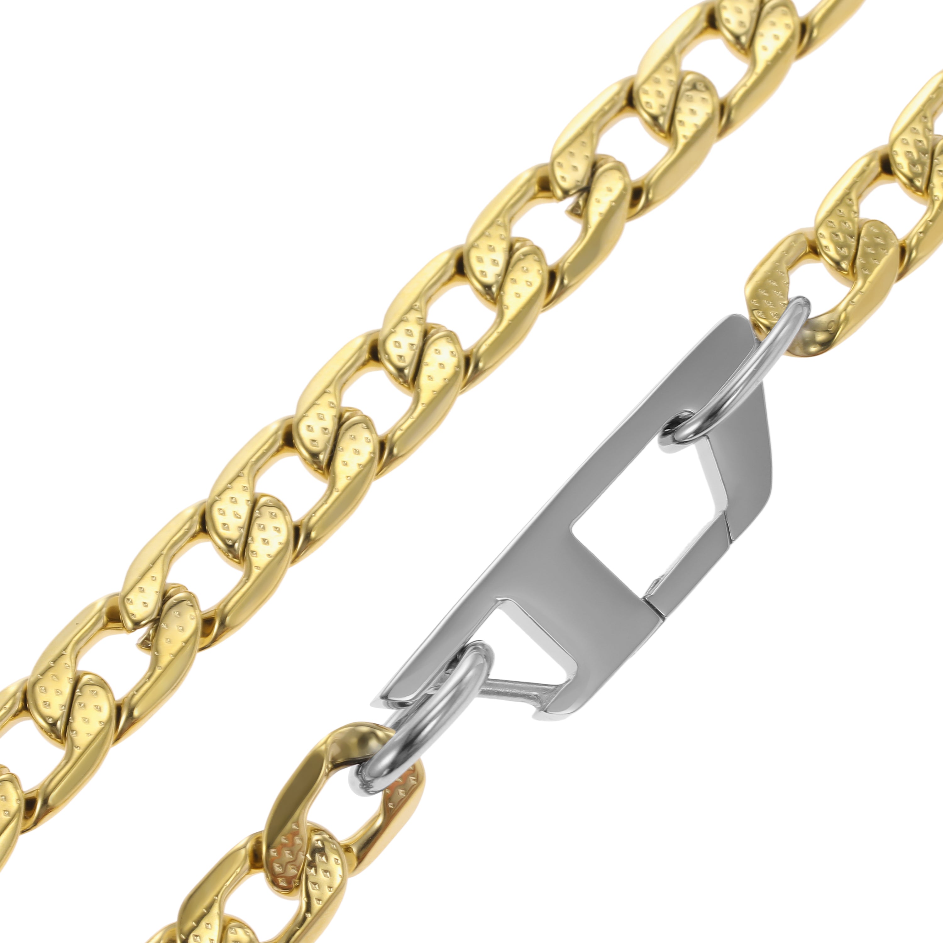 Diesel Steel Gold Necklace DX1438931