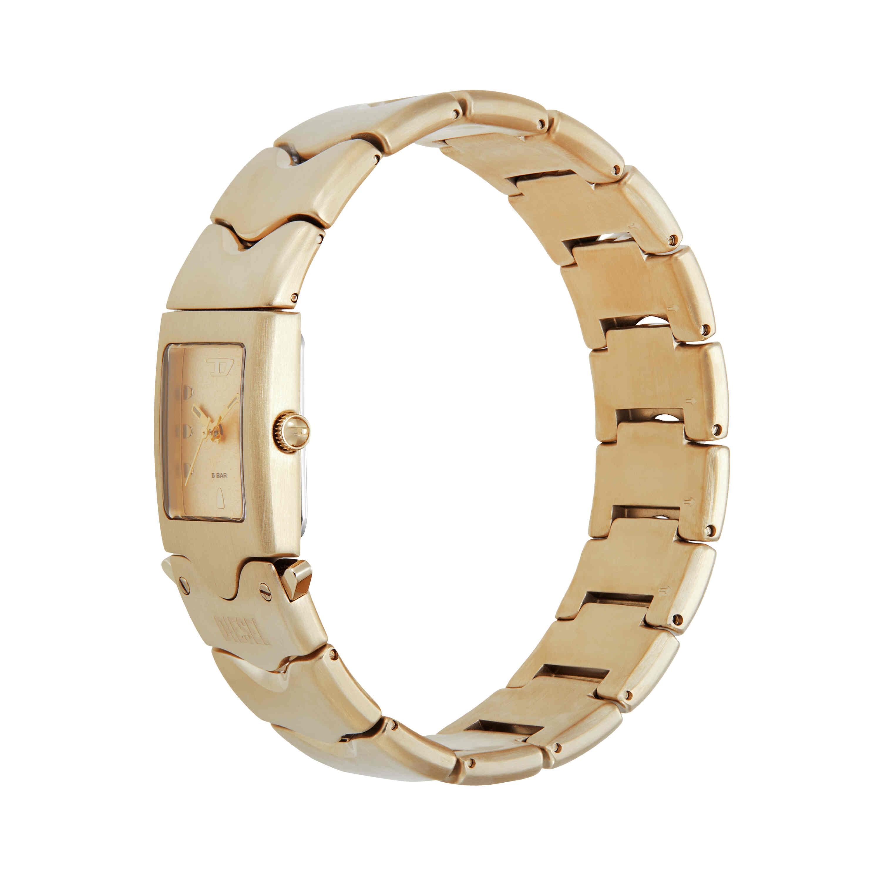 Diesel Closer Three-Hand Gold Tone Stainless Steel Watch DZ2223