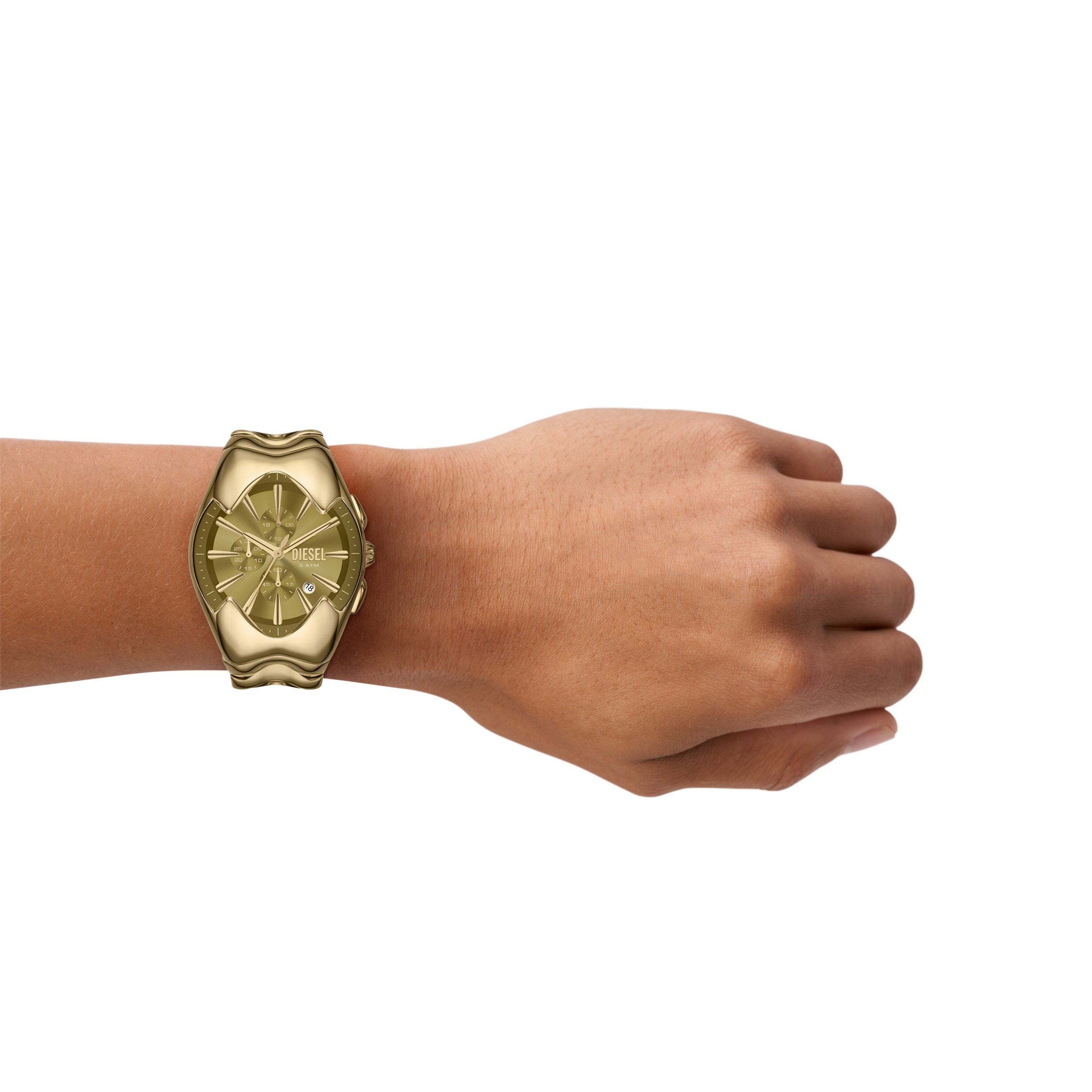 Diesel Mercurial Chronograph Gold-Tone Stainless Steel Watch DZ4681