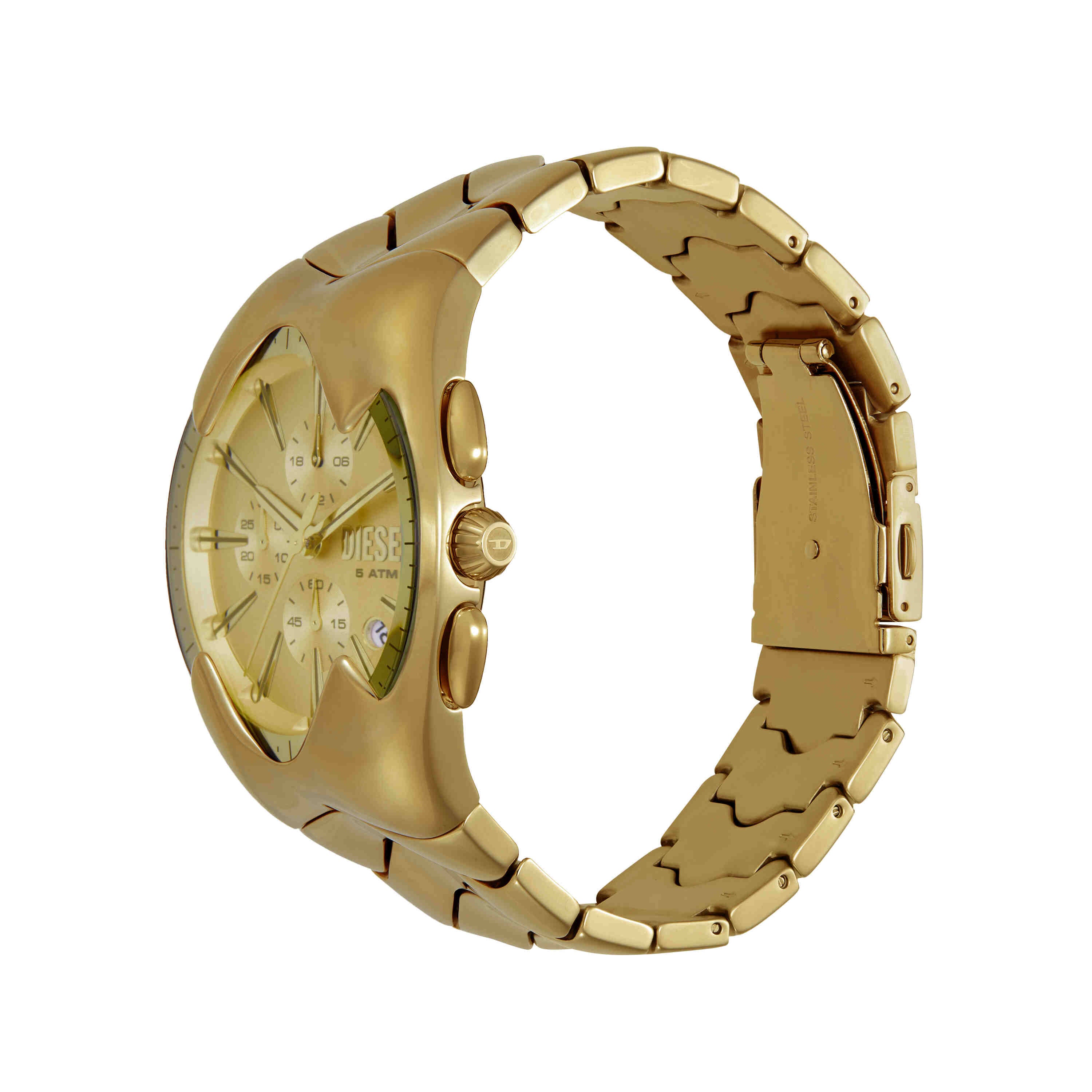 Diesel Mercurial Chronograph Gold-Tone Stainless Steel Watch DZ4681