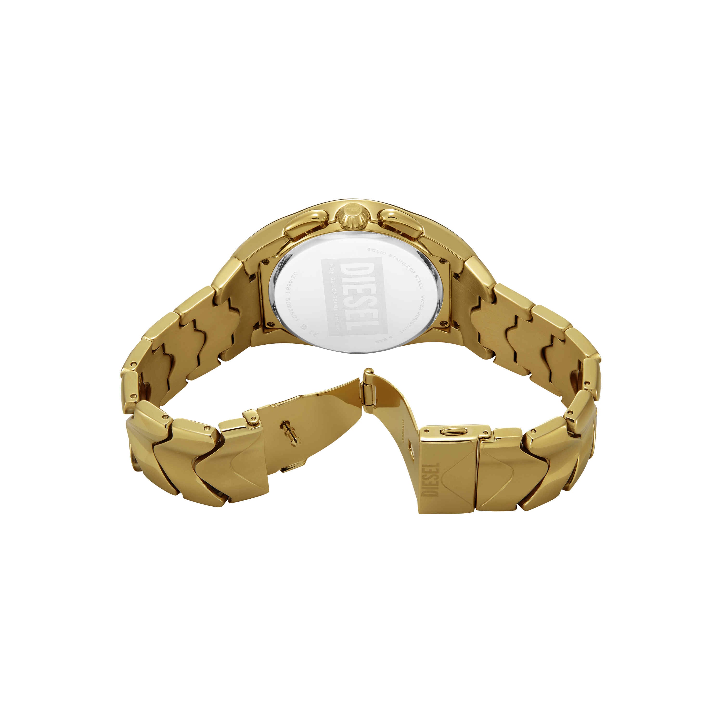 Diesel Mercurial Chronograph Gold-Tone Stainless Steel Watch DZ4681