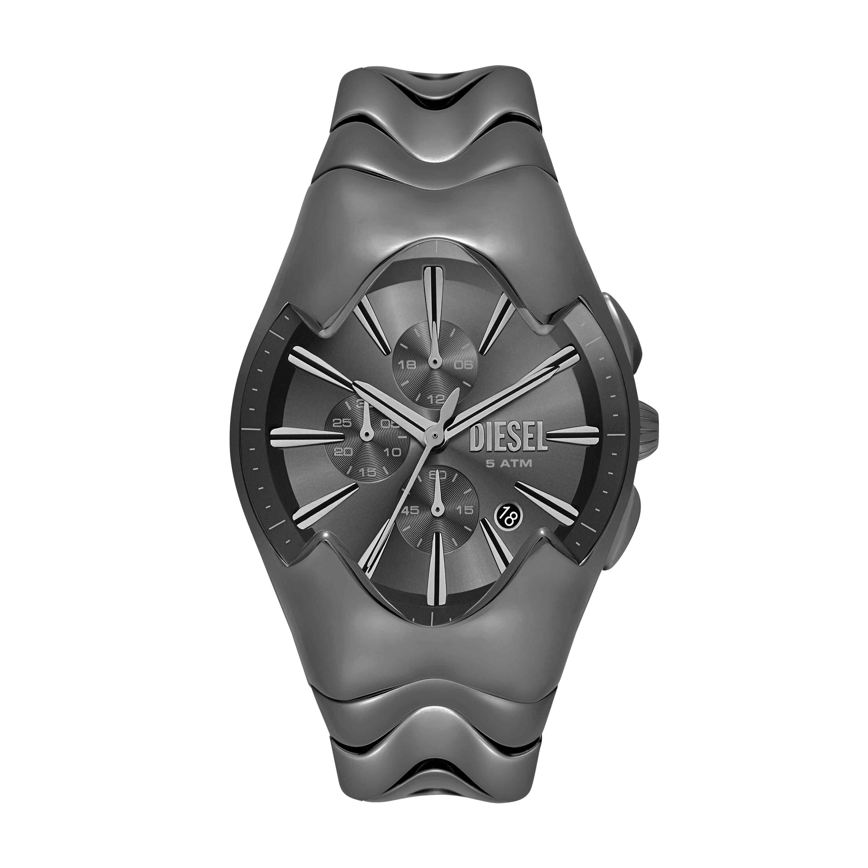 Diesel Mercurial Chronograph Stainless Steel Black Dial Watch DZ4682