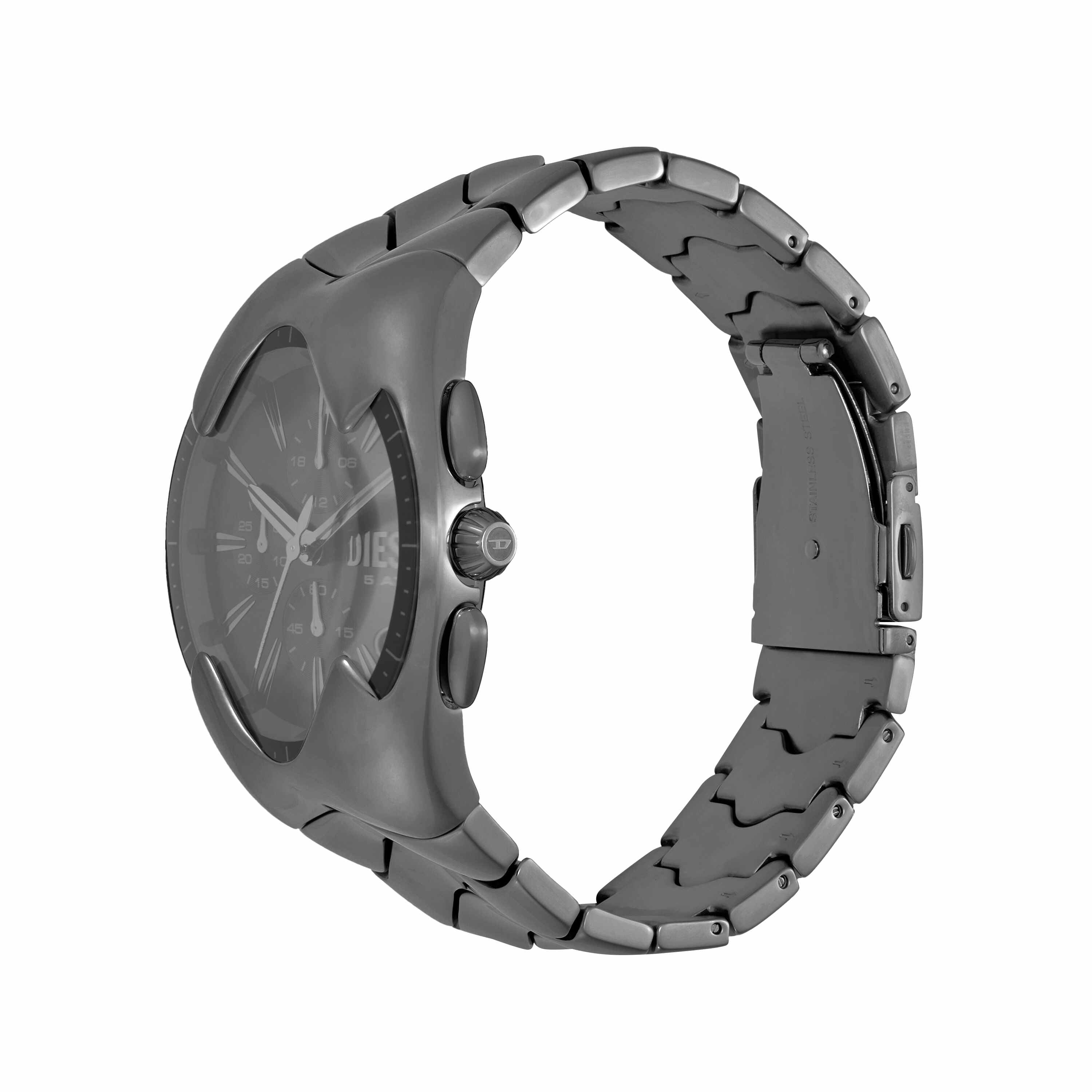 Diesel Mercurial Chronograph Stainless Steel Black Dial Watch DZ4682