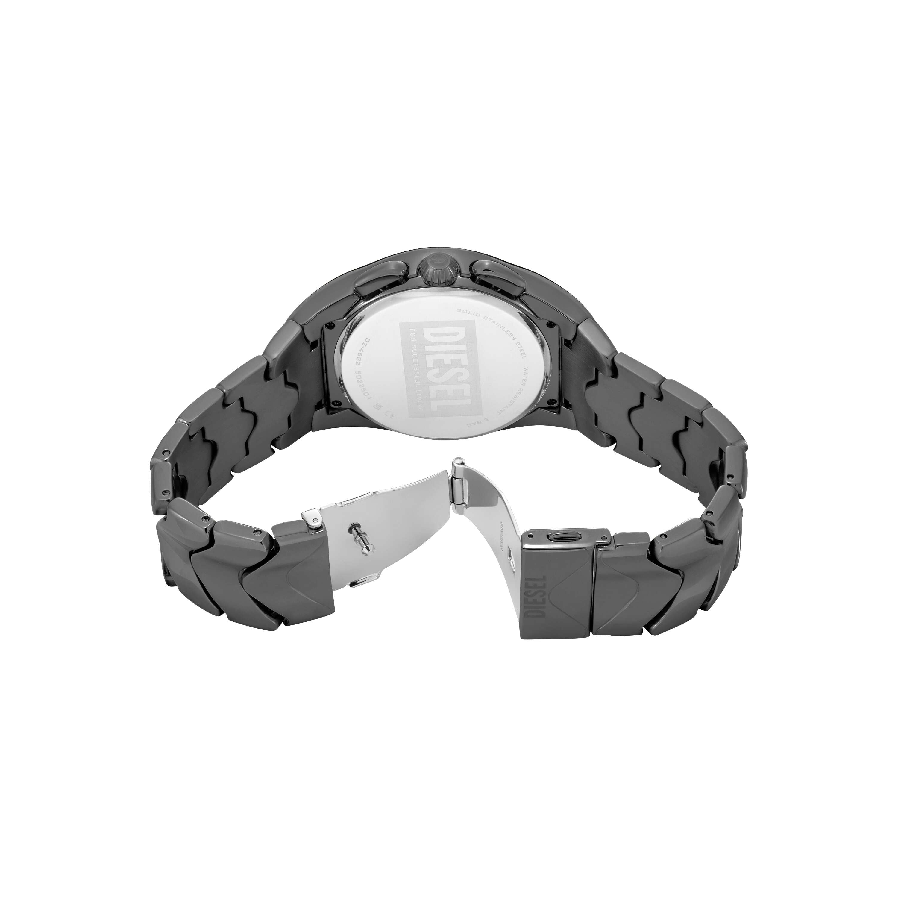 Diesel Mercurial Chronograph Stainless Steel Black Dial Watch DZ4682