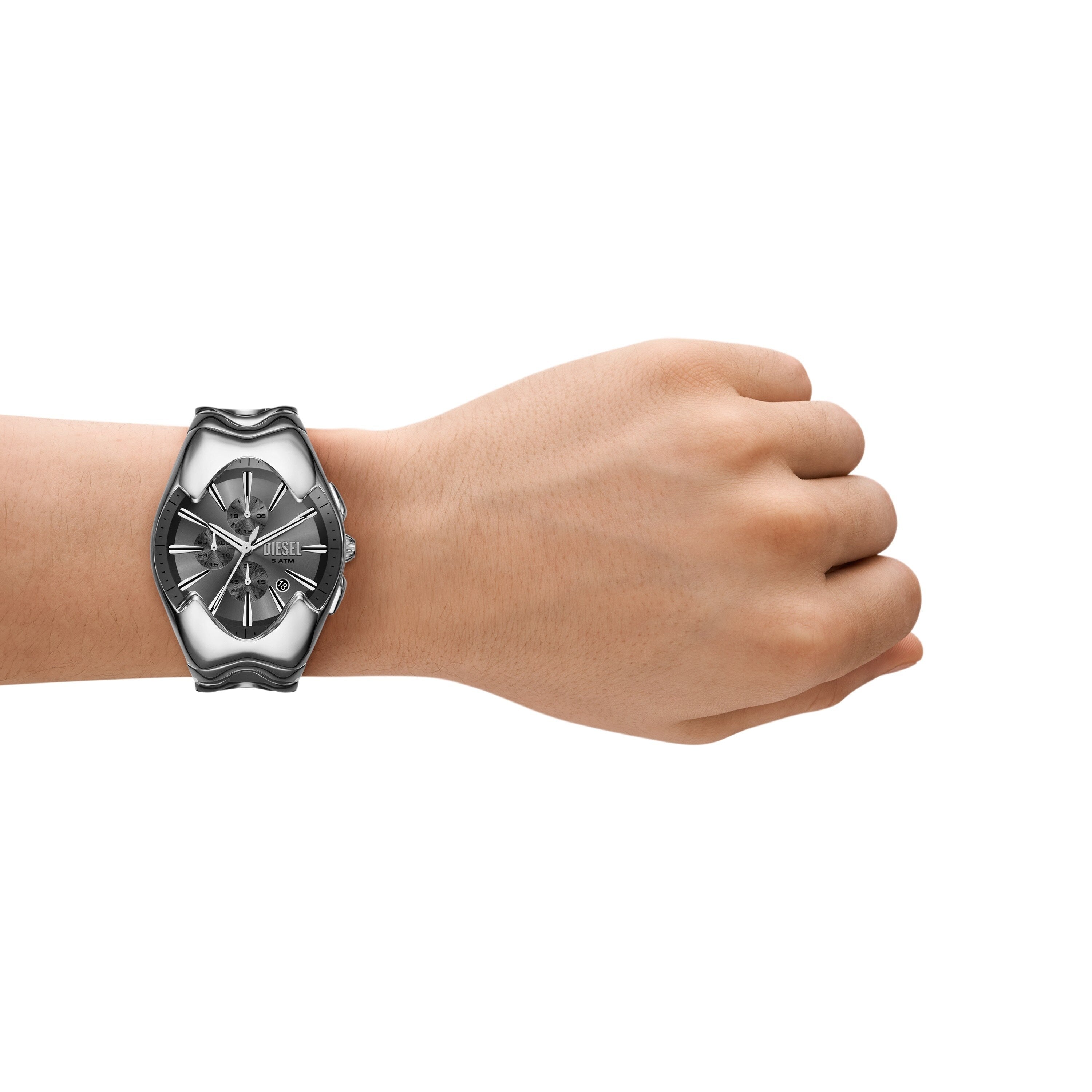 Diesel Mercurial Chronograph Stainless Steel Grey Dial Watch DZ4683
