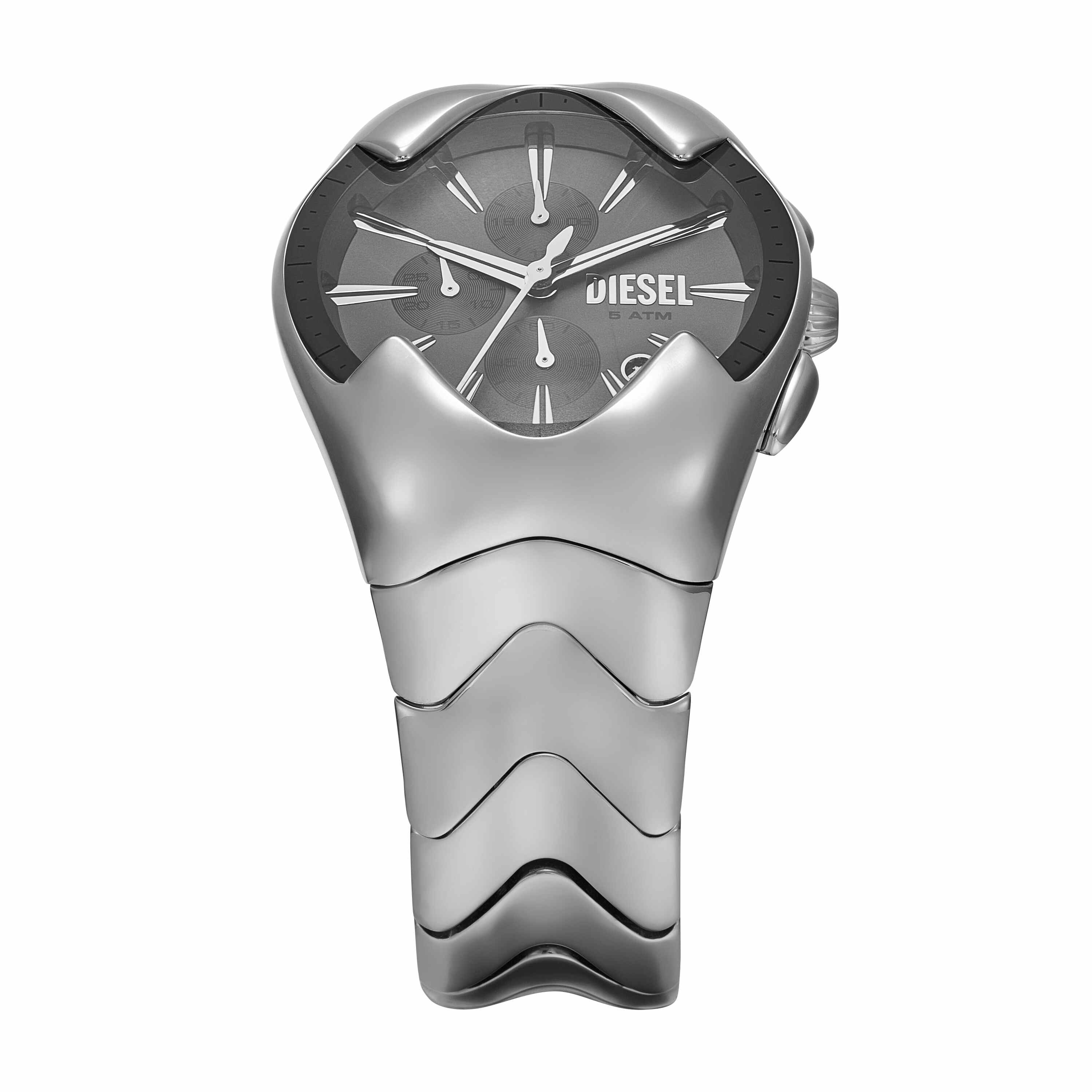 Diesel Mercurial Chronograph Stainless Steel Grey Dial Watch DZ4683