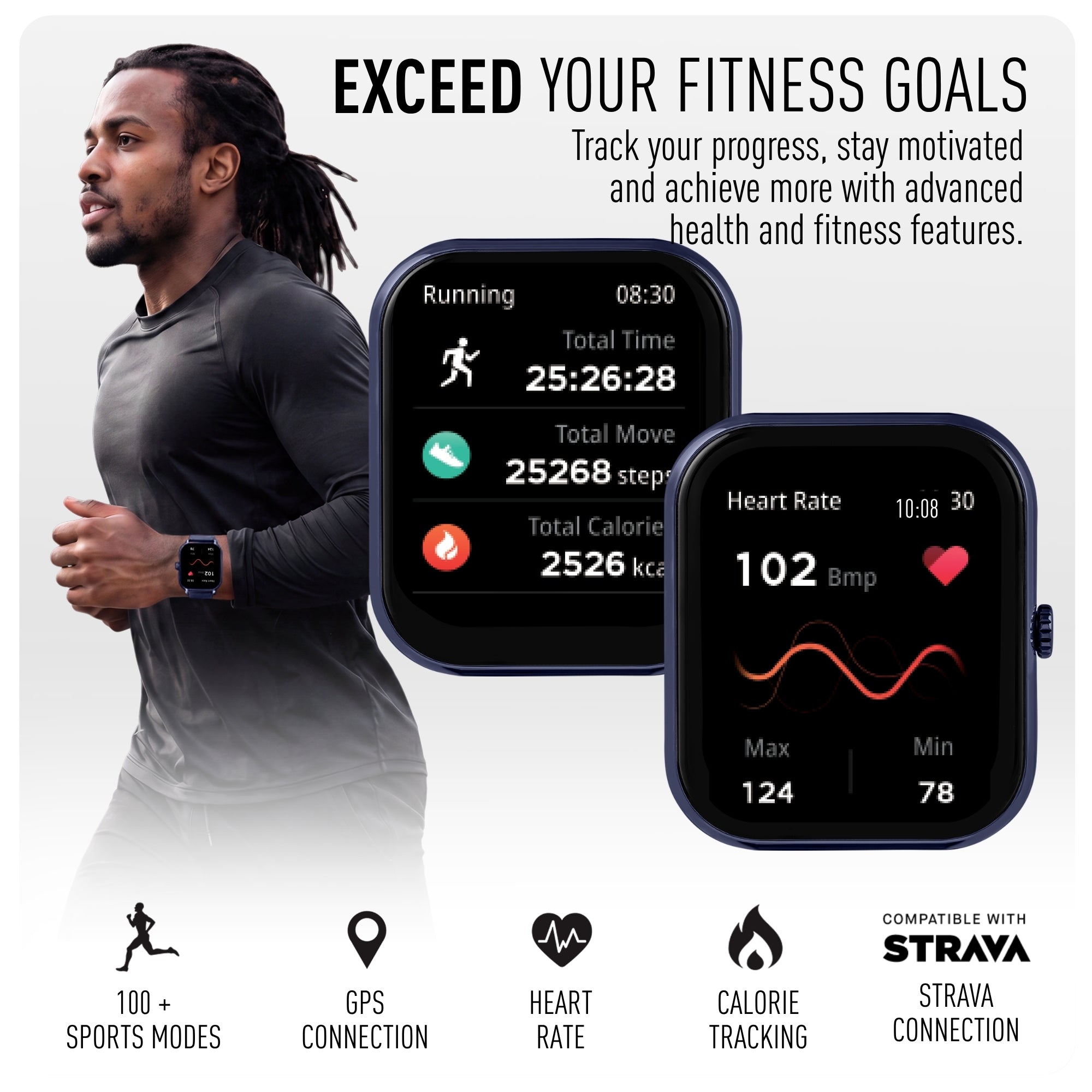 Reflex Active Nexus 100 S Lite Navy Silicone smart watch — view 2