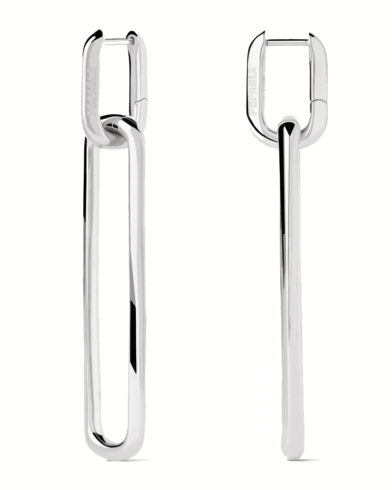 PDPAOLA Rodeo Drop Earrings Silver