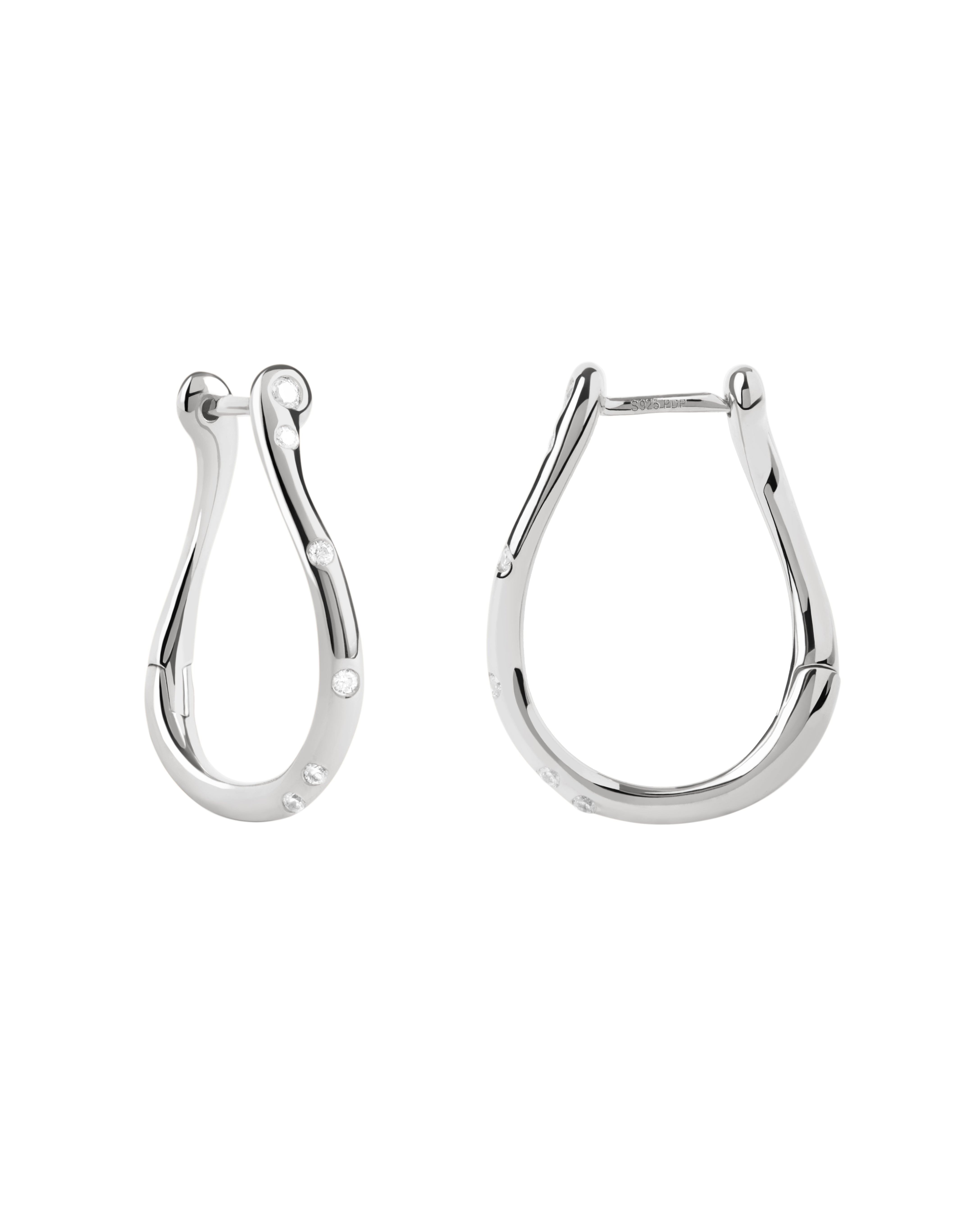 PDPAOLA Air Mini Silver Hoops
