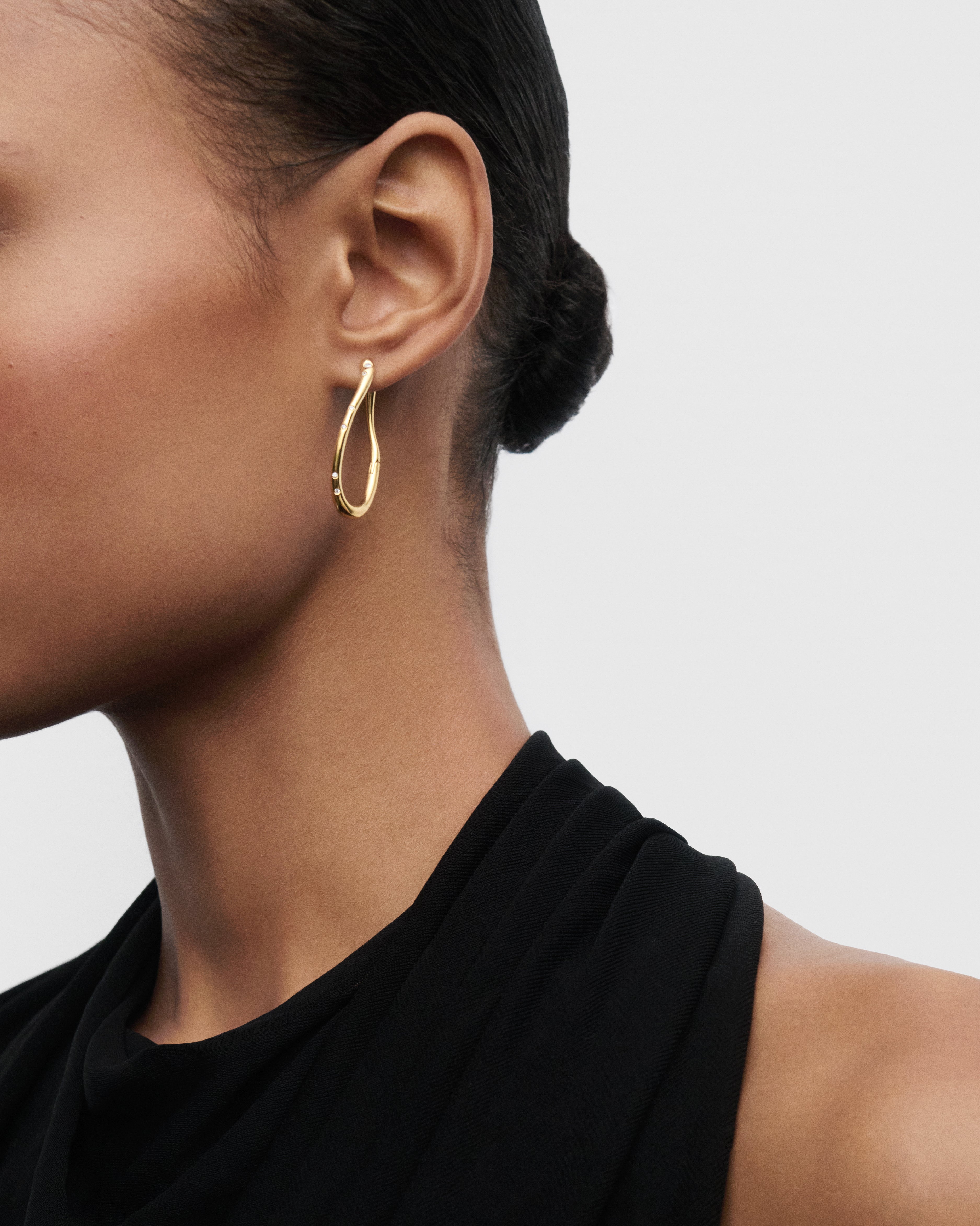 PDPAOLA Air Gold Hoops