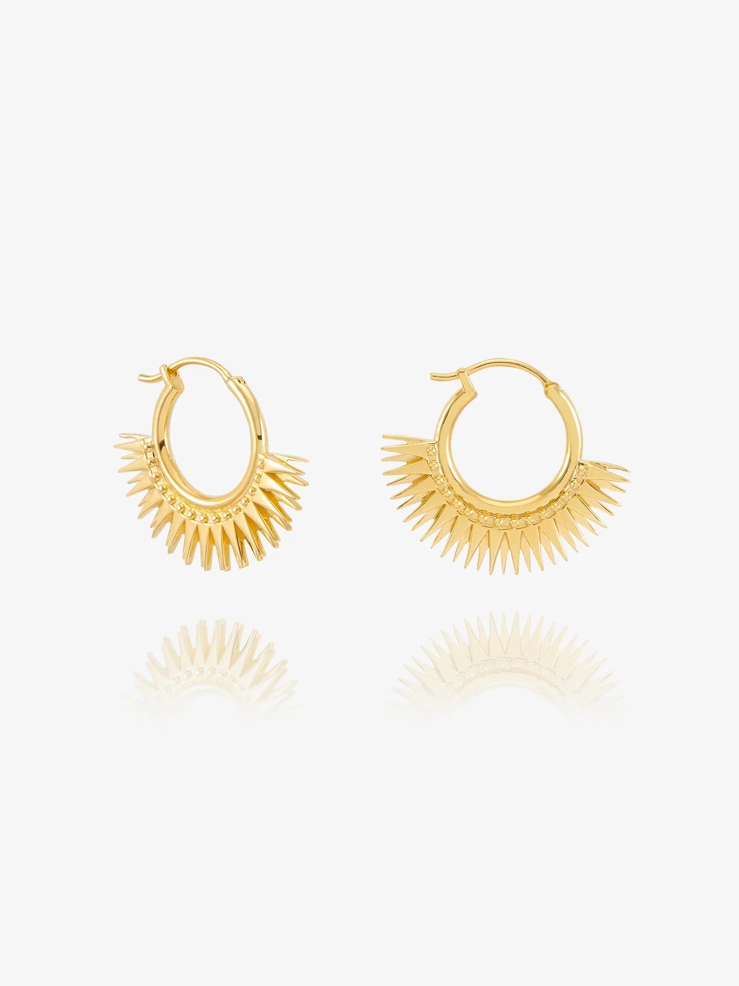 Rachel Jackson Rising Sun Hoop Earrings Gold