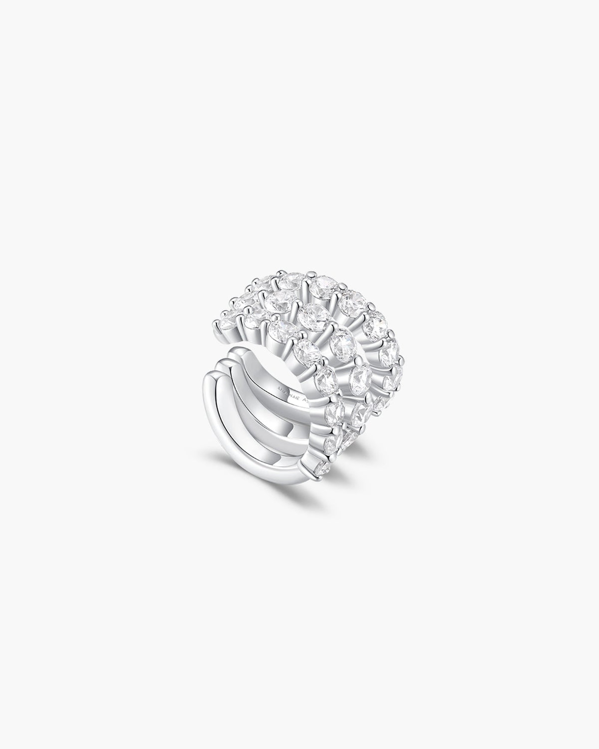 Ania Haie Silver Pave Triple Wrap Ear Cuff