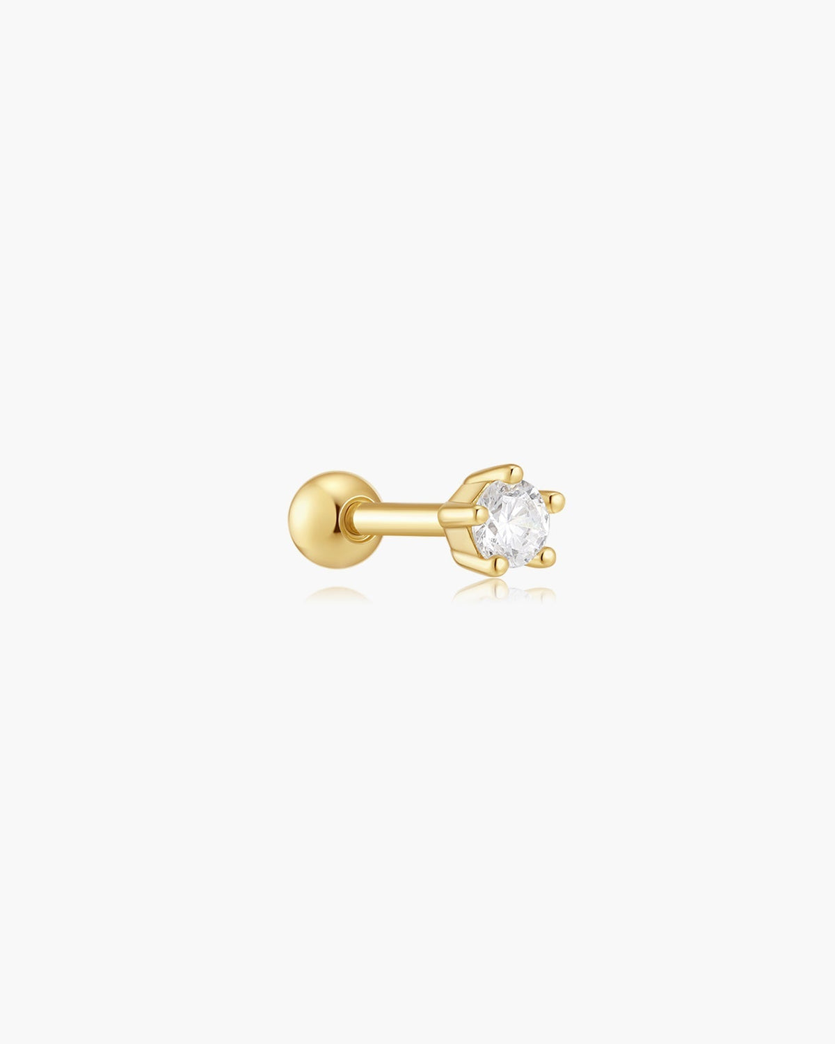 Ania Haie Gold Five-Prong Sparkle Barbell Earring