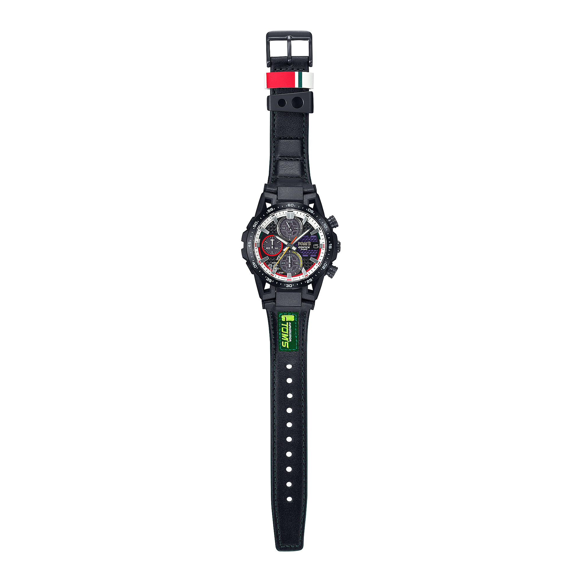 Casio Edifice Sospensione Black Leather Strap Watch EFSS641TMS-1A