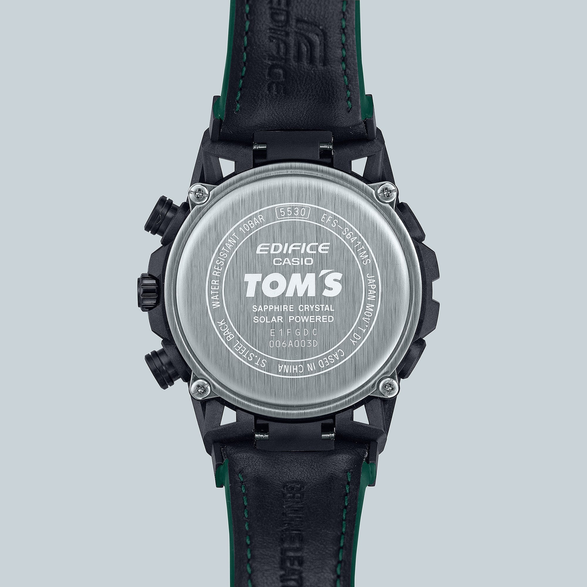 Casio Edifice Sospensione Black Leather Strap Watch EFSS641TMS-1A
