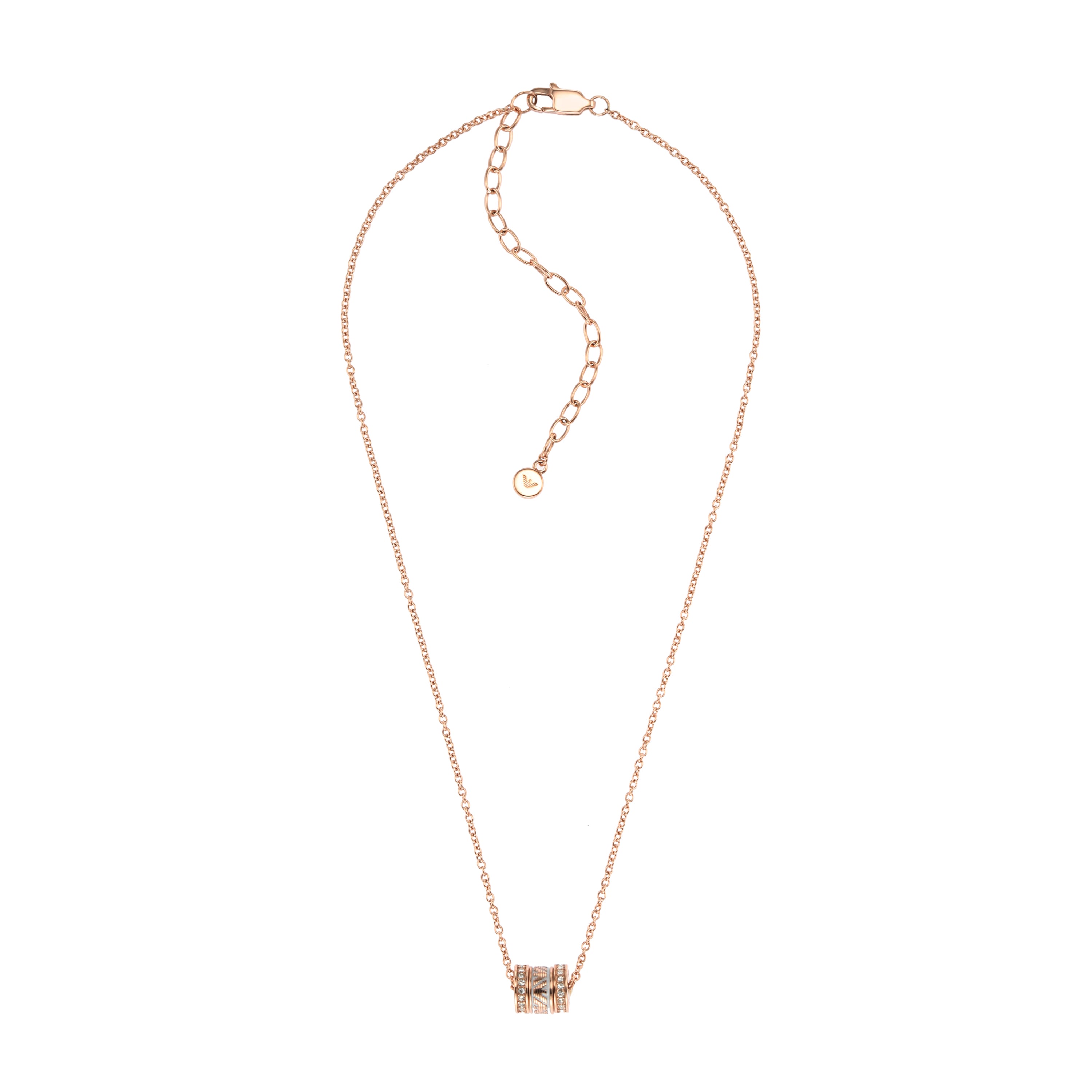 Armani Necklace EGS2973221 Elegant Rose Gold Necklace Watch Direct
