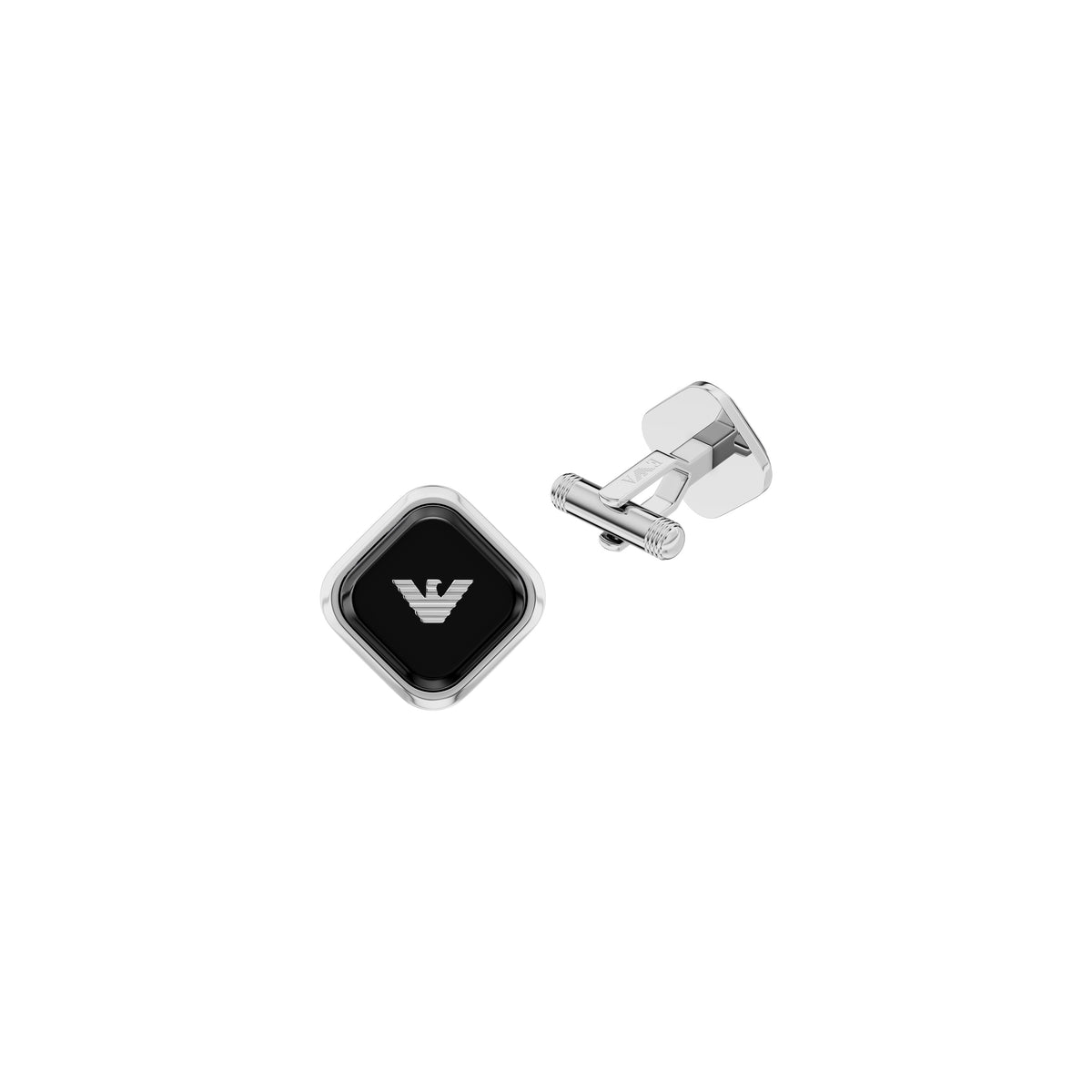 Emporio Armani Onyx Cufflinks EGS3385040 side view