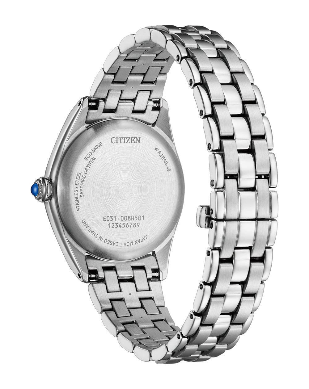 Citizen Eco-Drive Blue Dial Stainless Steel Watch EM1140-80L