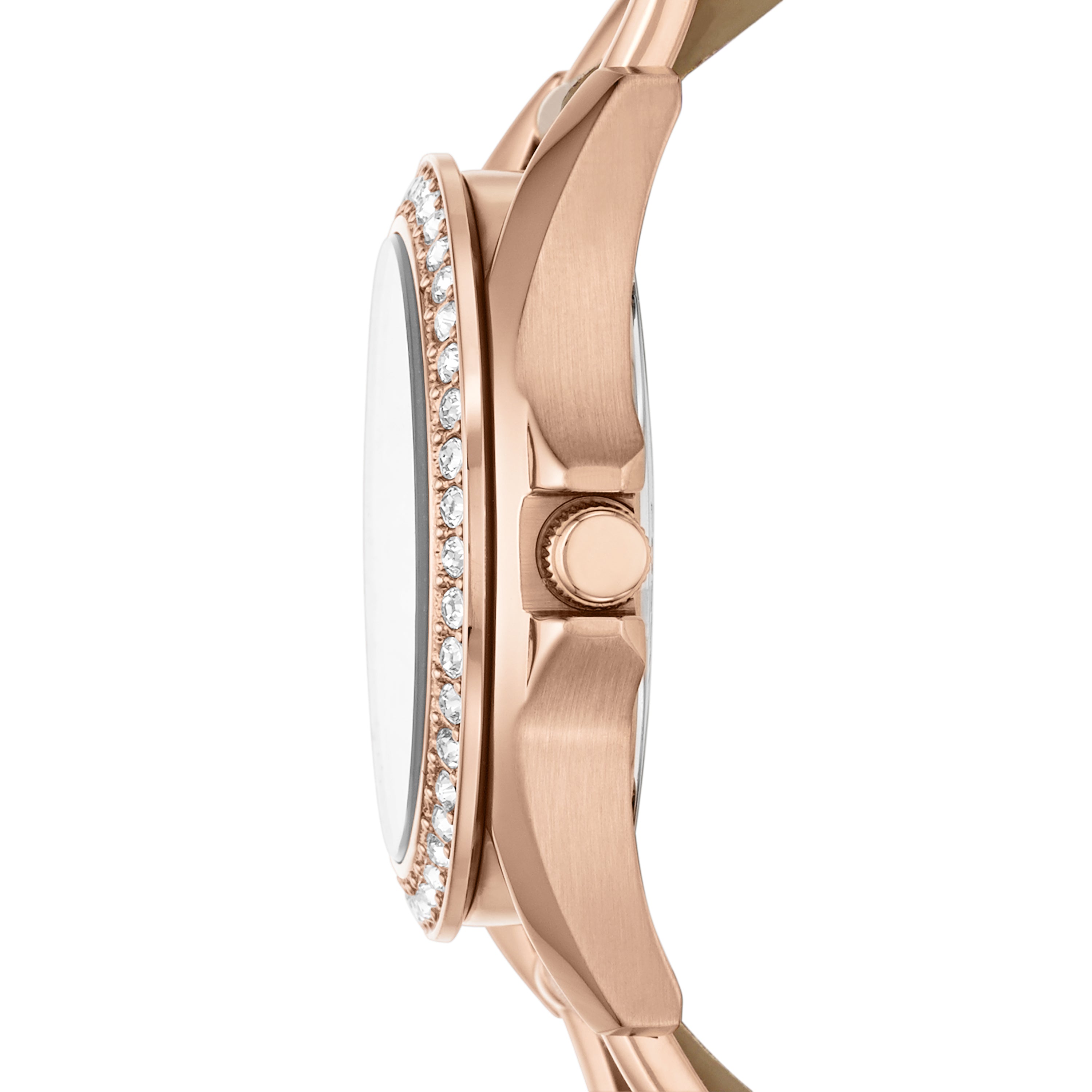 Fossil Riley Multi-Function Sand Dial Bone Leather Watch ES3466