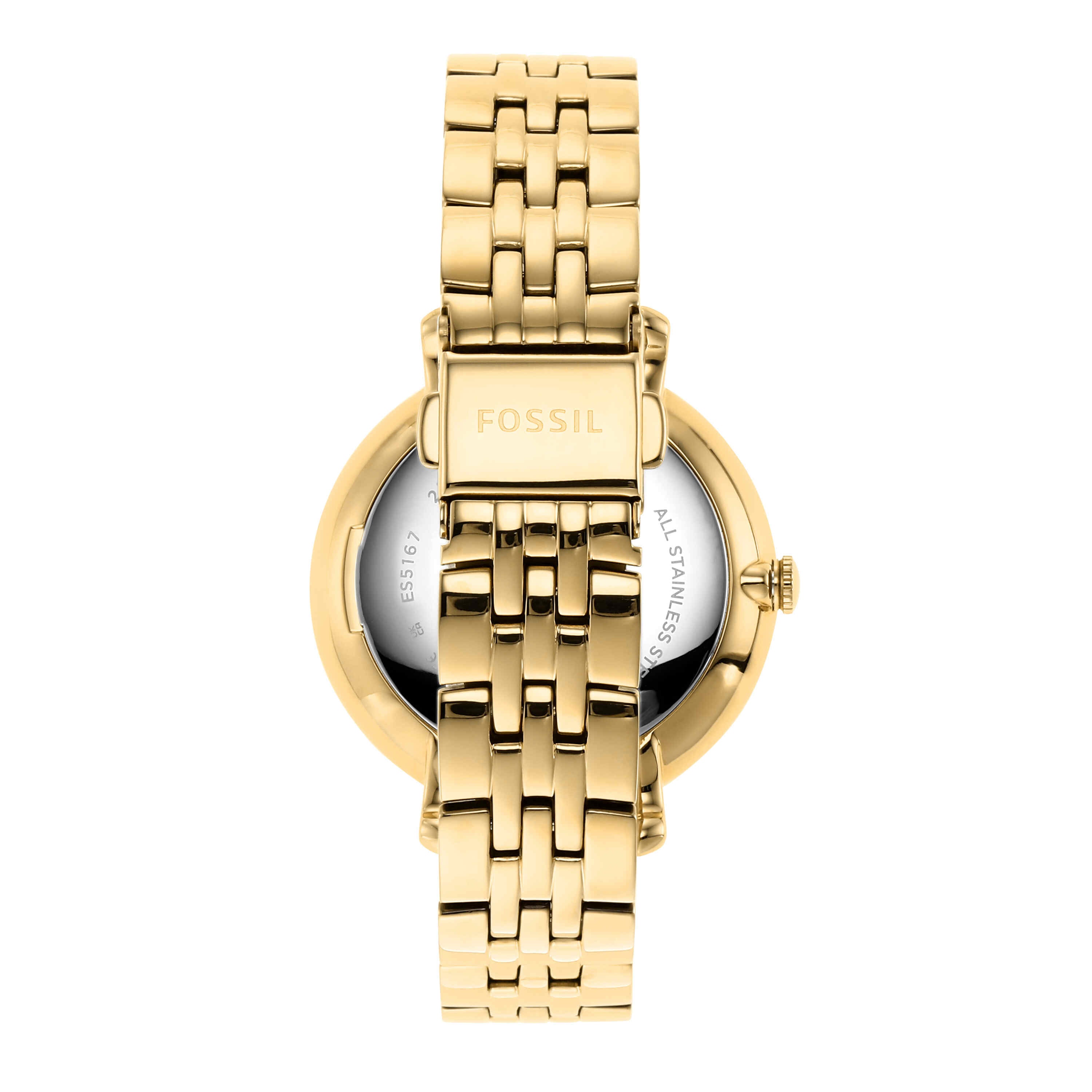 Fossil Jacqueline Sun Moon Multifunction Gold Stainless Steel Watch ES5167