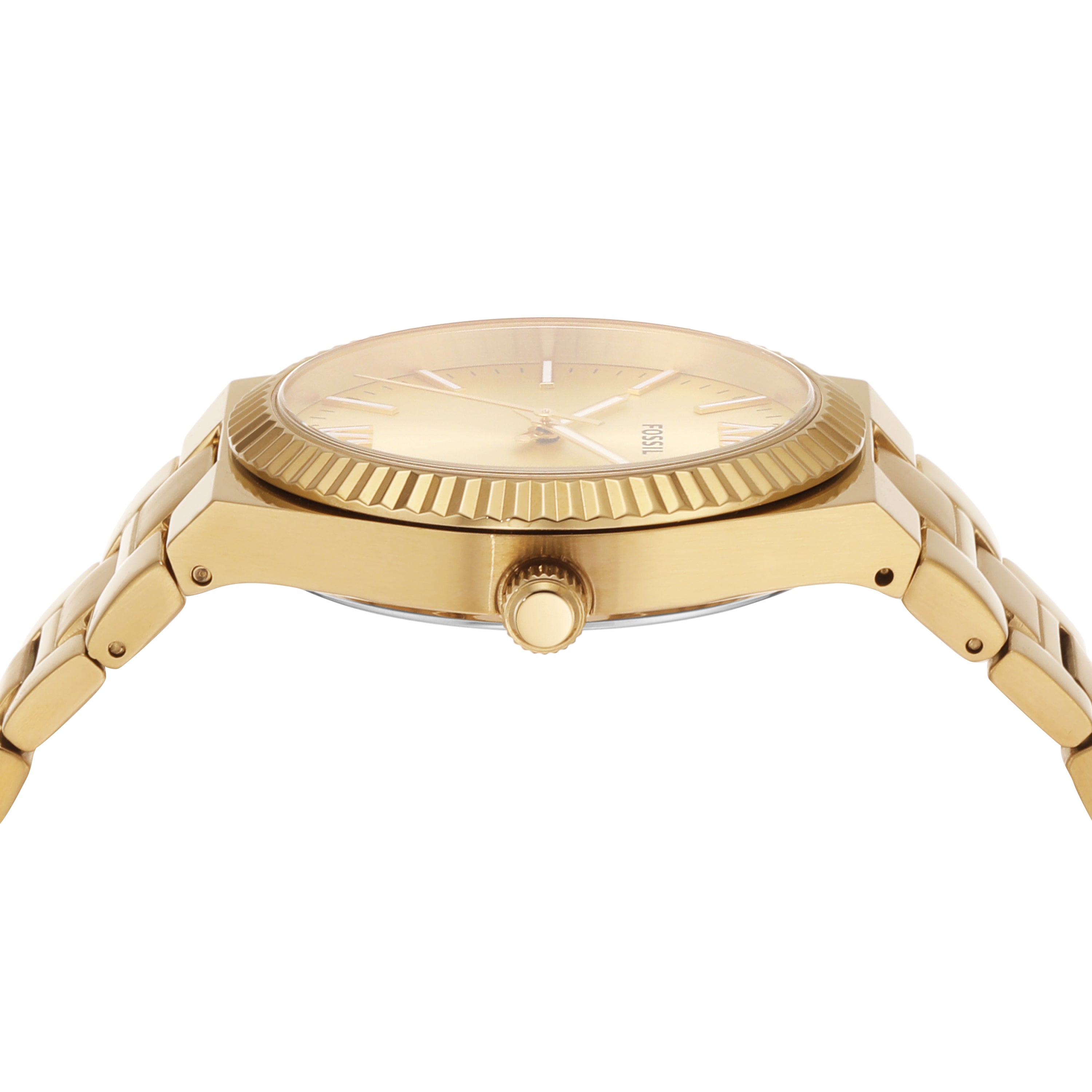 Fossil Scarlette Gold-Tone Stainless Steel Watch with Date Function ES5299