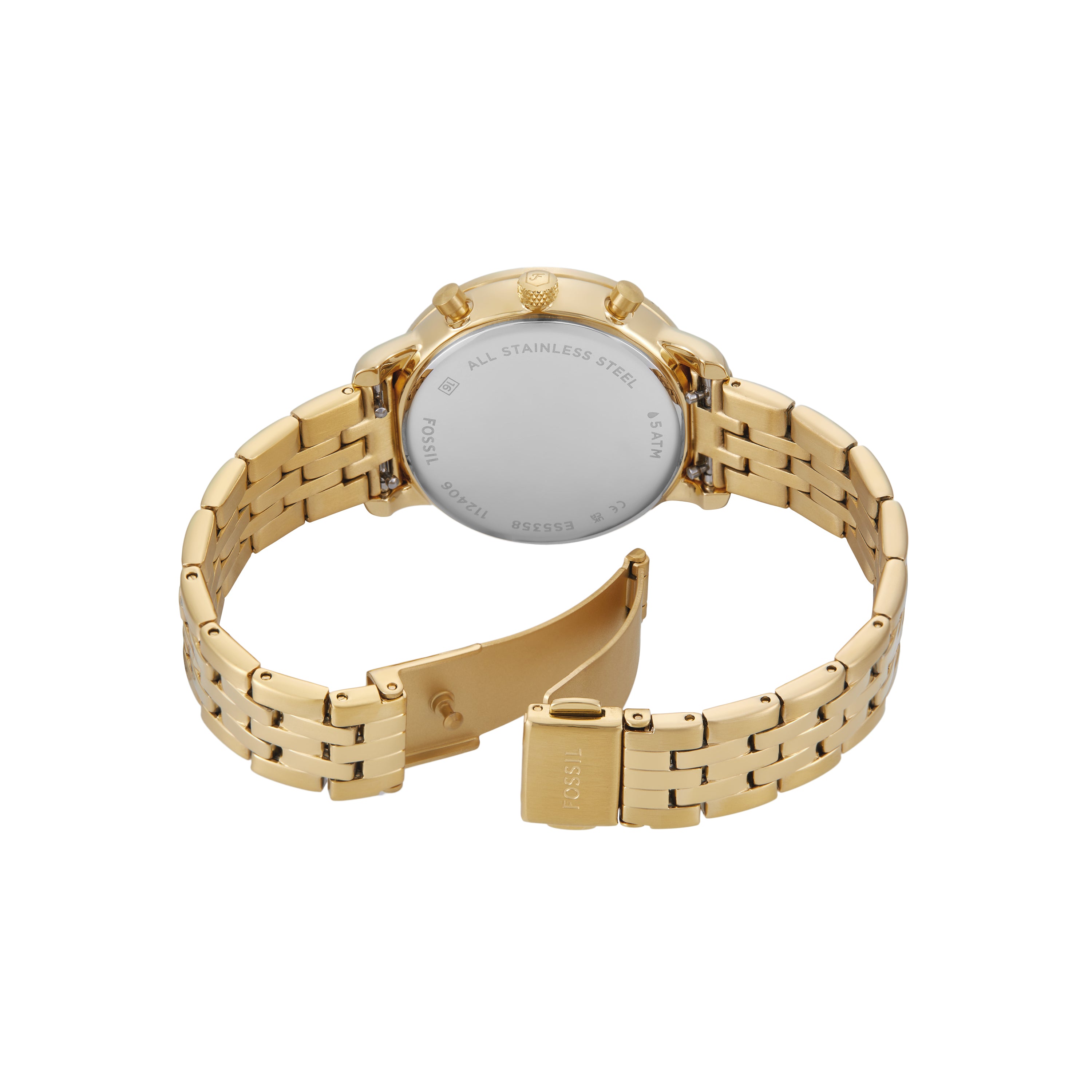 Fossil Neutra Chronograph Gold Stainless Steel Watch ES5358