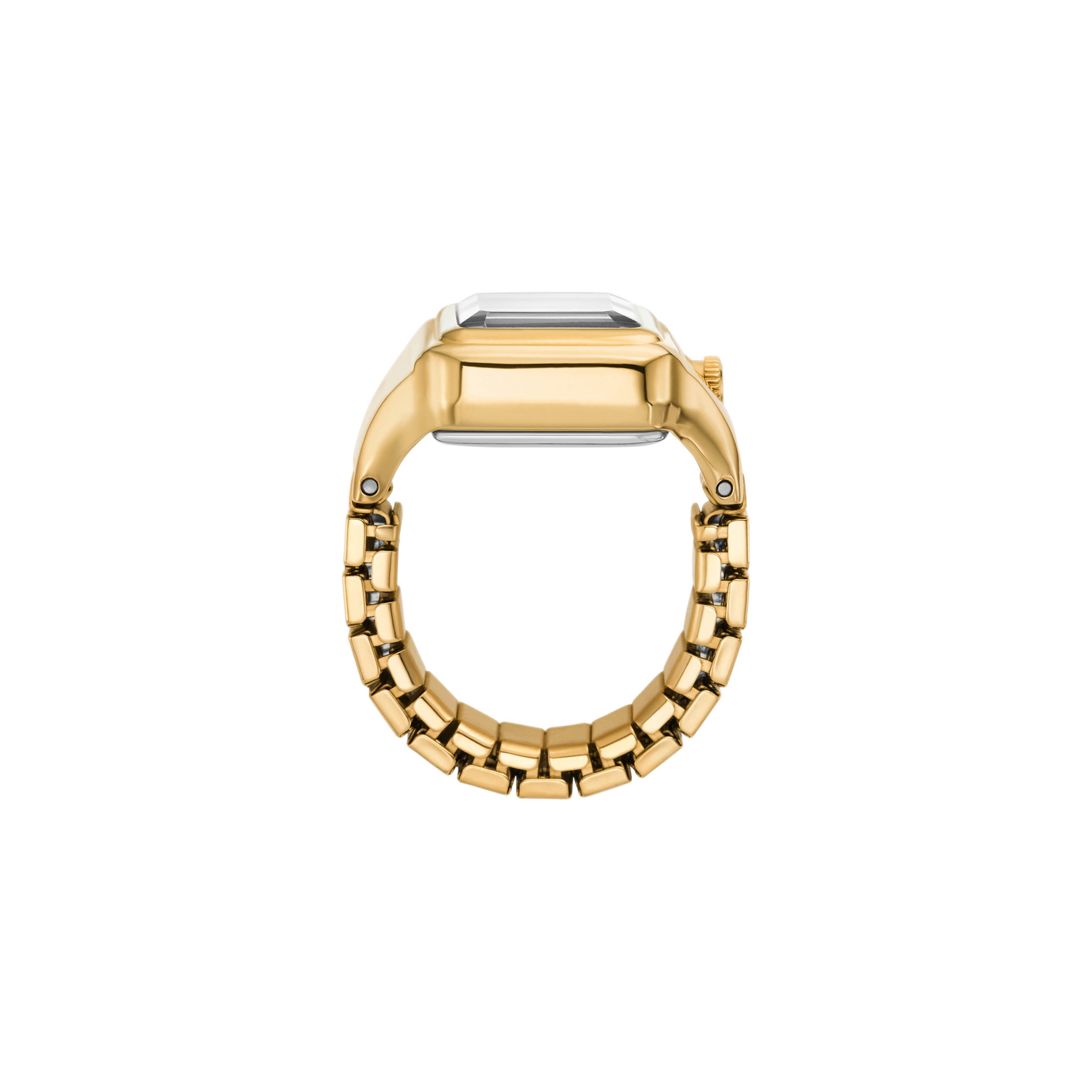 Fossil Raquel Two-Hand Stainless Steel Ring Watch ES5411