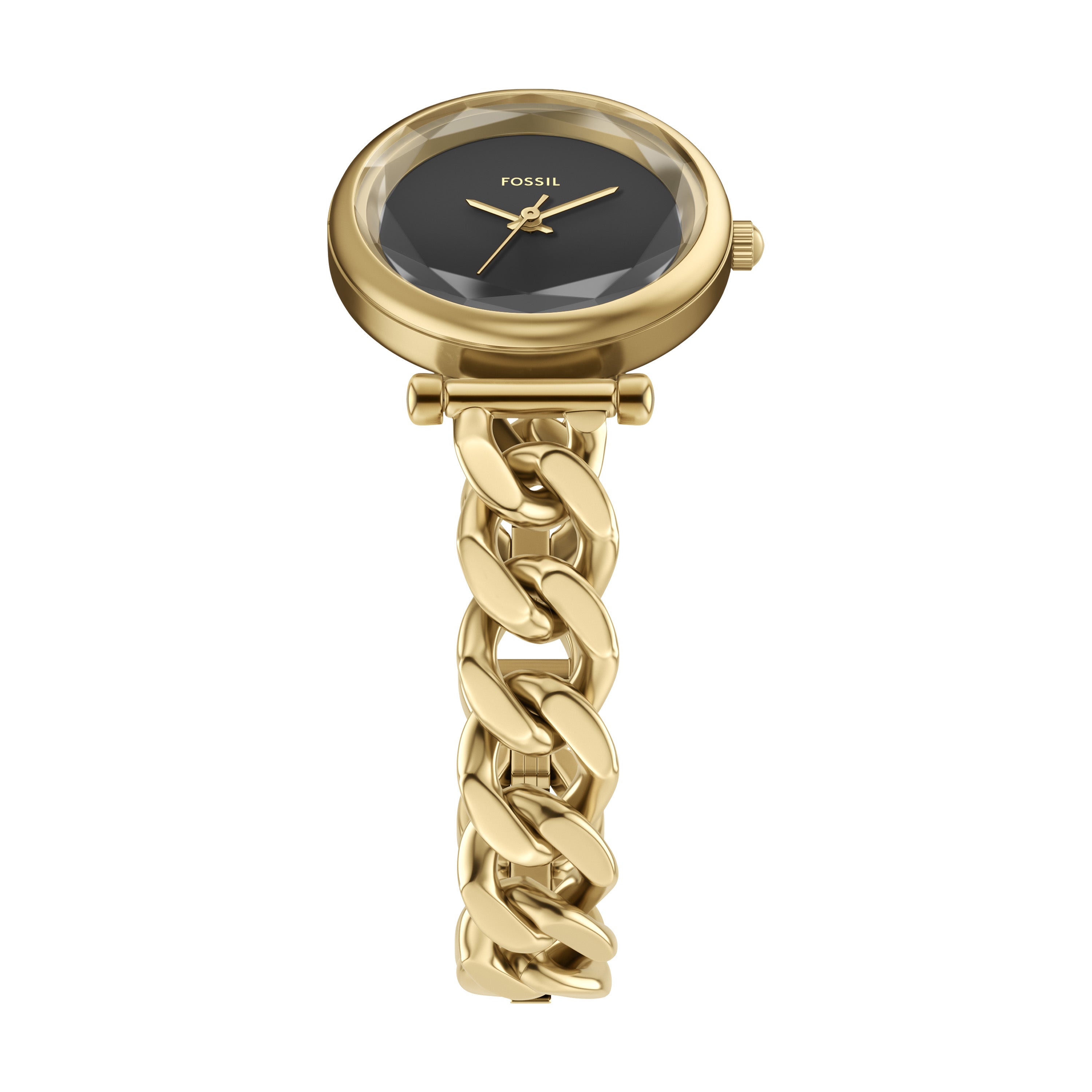 Fossil Carlie Three Hand Gold Stainless Steel Watch ES5440