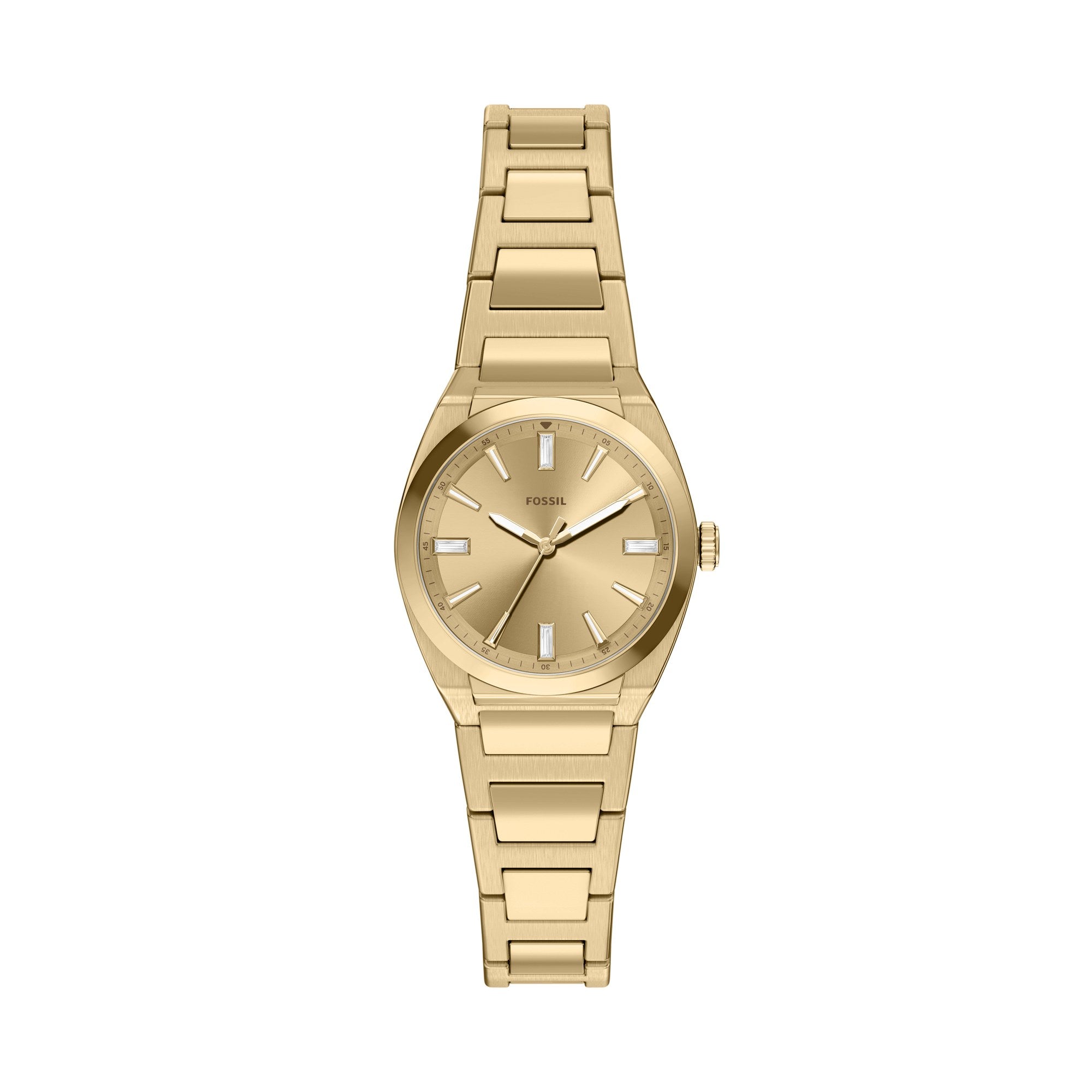 Fossil women's watch, gold dial