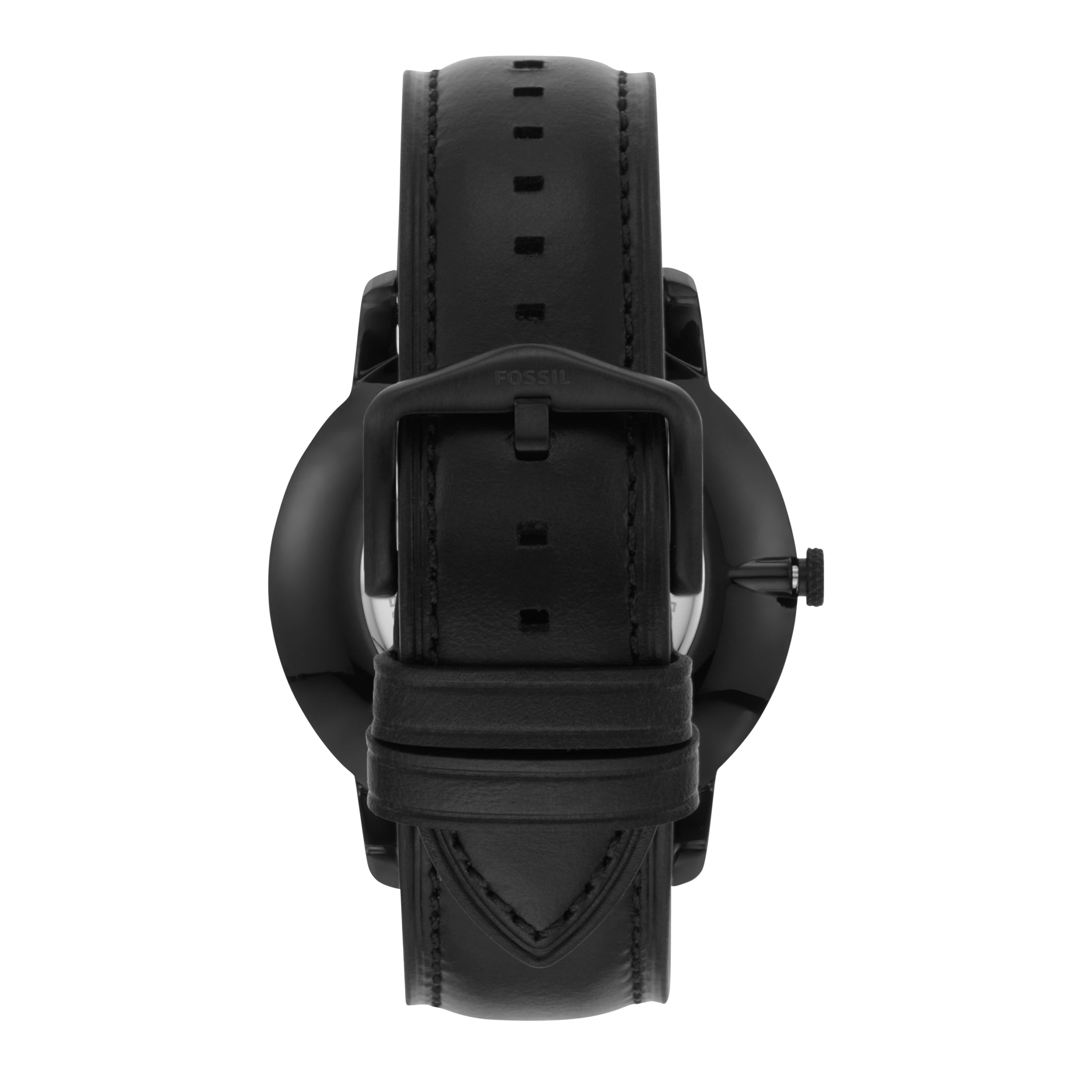 Fossil The Minimalist Two-Hand Black Leather Man's Watch FS5447