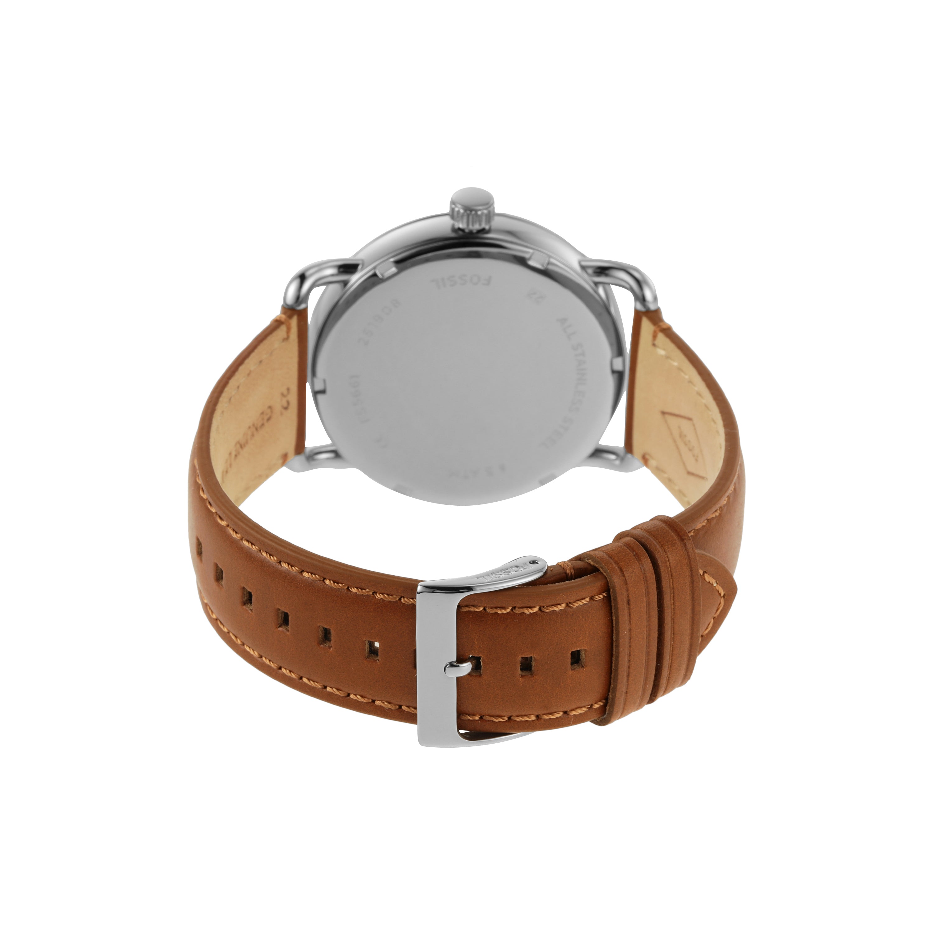 Fossil Copeland Brown Leather Band Blue Dial Men's Watch FS5661