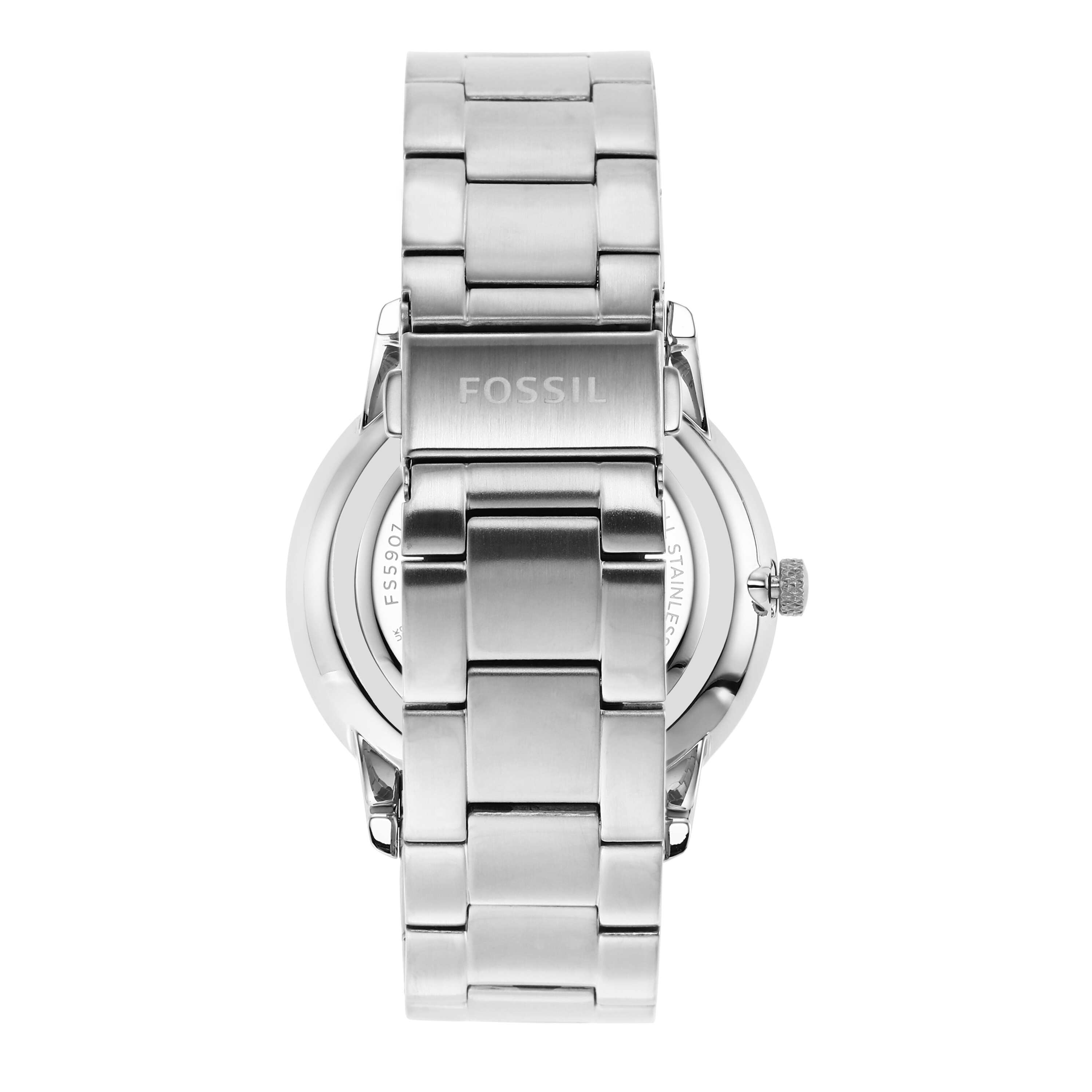 Fossil Neutra Moonphase Blue Dial Stainless Steel Watch FS5907