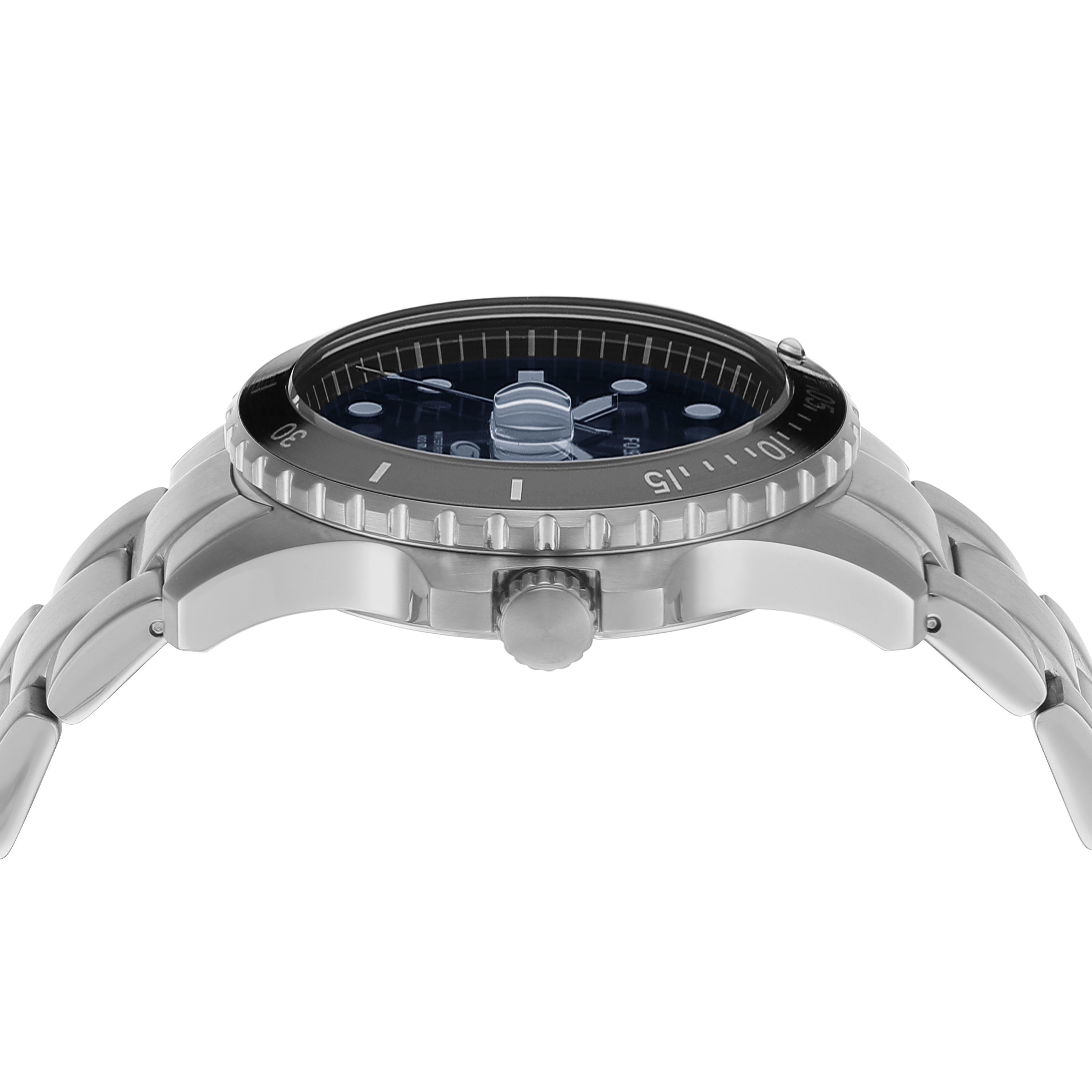 Fossil Blue Dial Stainless Steel Men's Watch FS6038