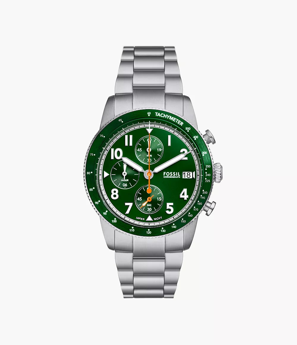 Fossil FS6048 Sport Tourer Chronograph Stainless Steel Timepiece Watch Direct