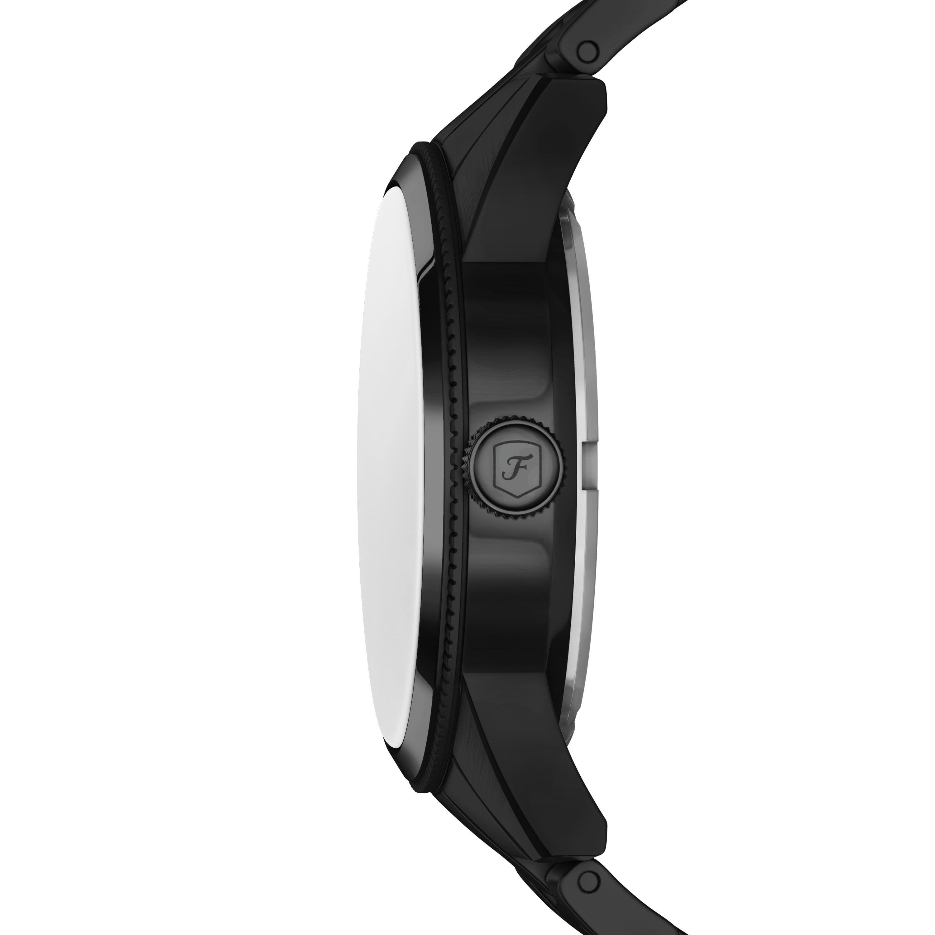 Fossil Pearson Multifunction Black Stainless Steel Black Dial Watch FS6135