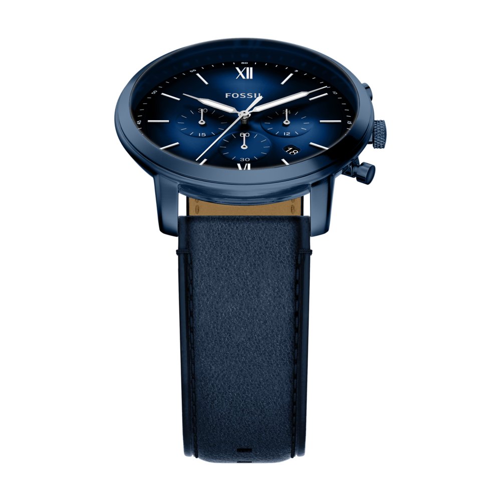 Fossil Neutra Chronograph Navy Leather Men's Watch FS6168