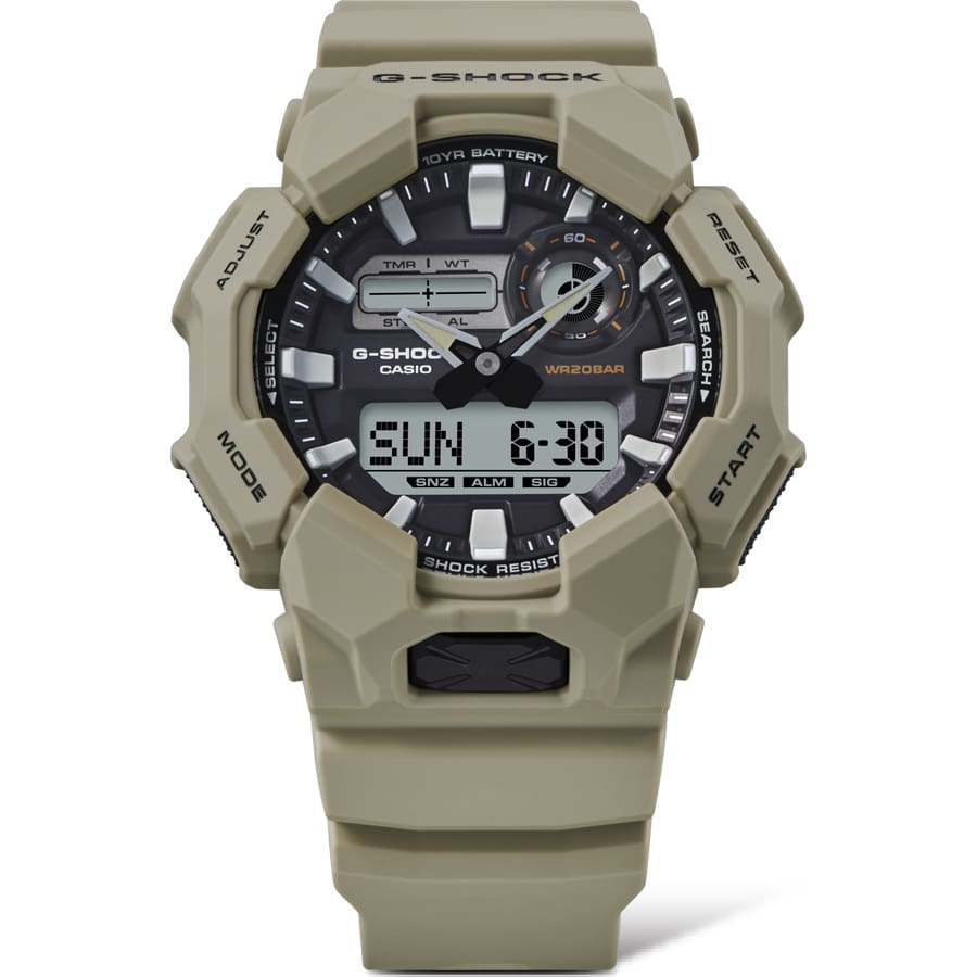 G-Shock Analog Digital Brown Resin Band Watch GA010-5A