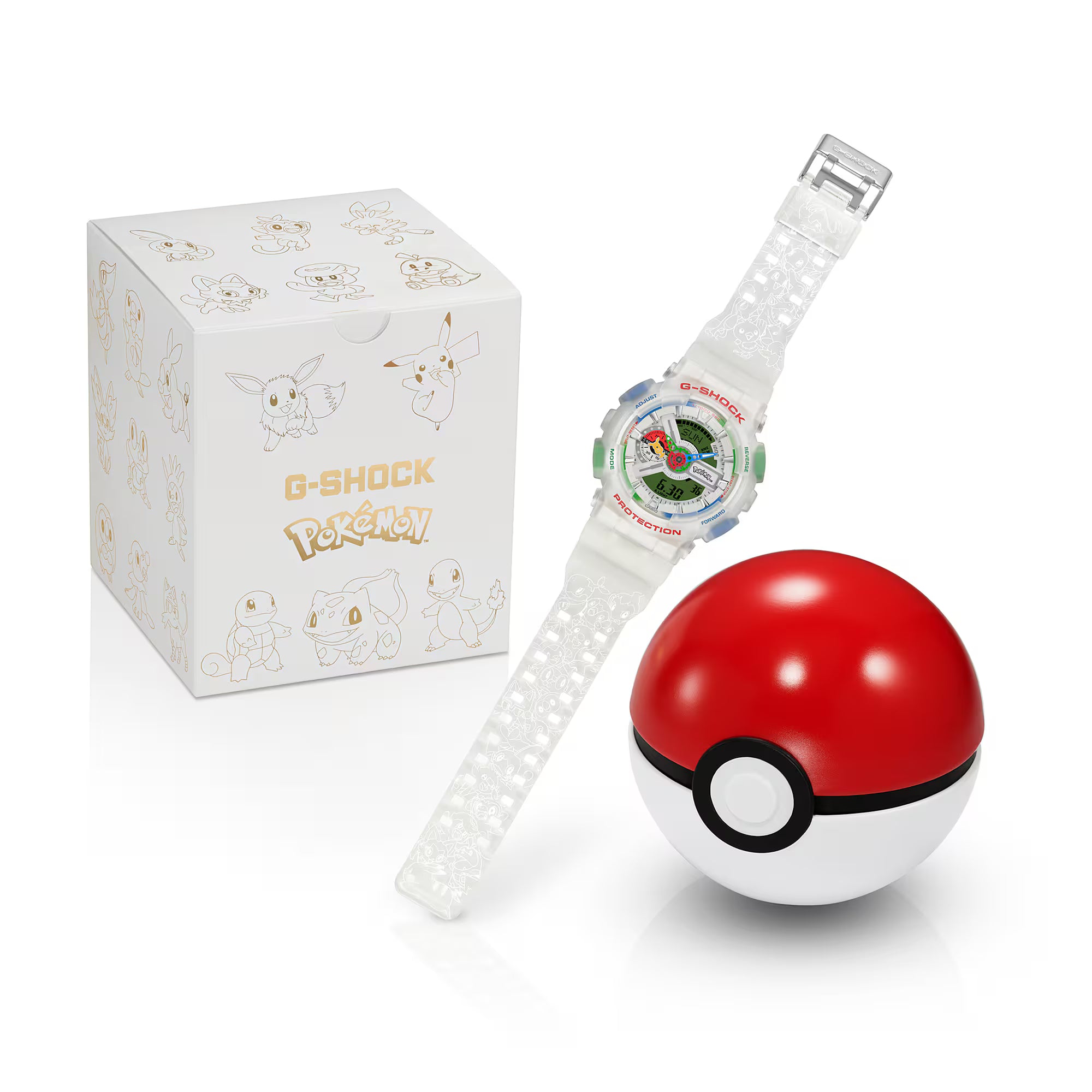 G-Shock Pokémon 30th Anniversary GA110PKM-7A shock resistant 200m water resistant watch
