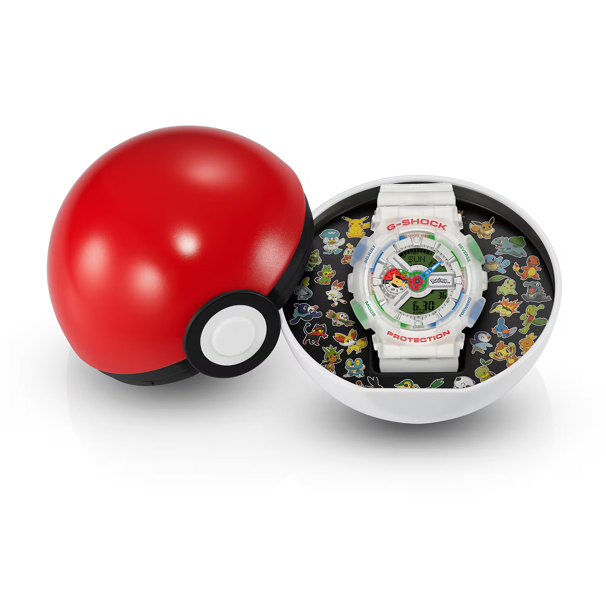 GA110PKM-7A Poké Ball shaped special packaging and 30 Pokémon outer box