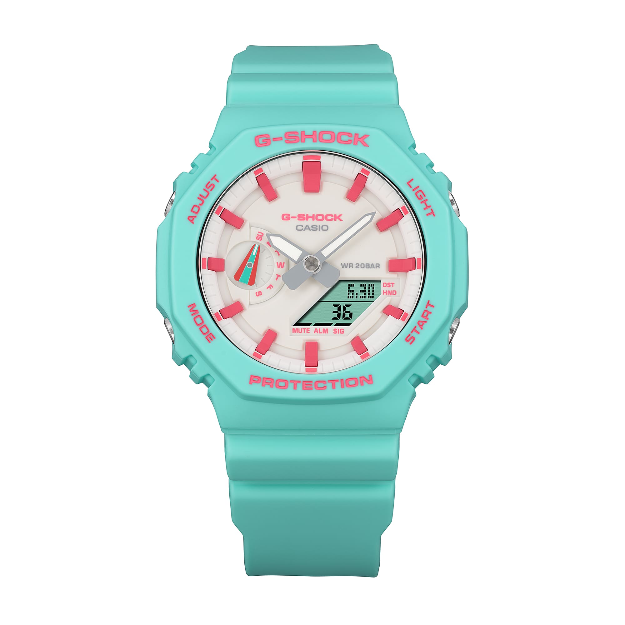 G-Shock Analog Digital DUO Rich Brian collaboration Blue Resin Band Watch GA2100RB-3A