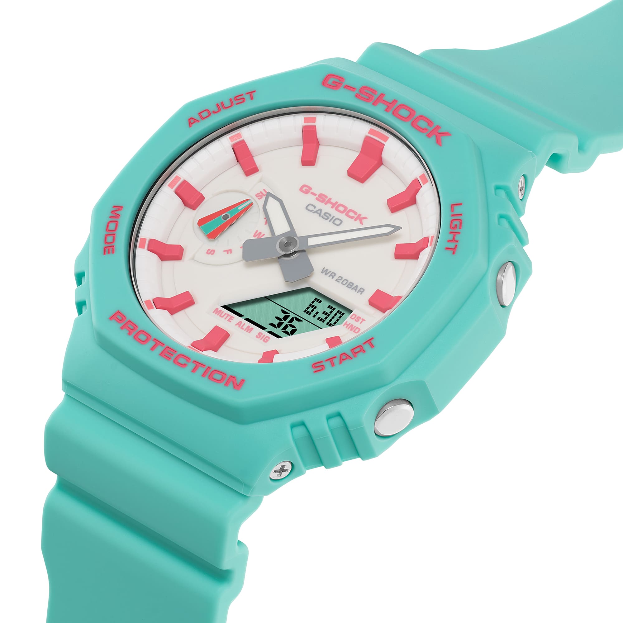 G-Shock Analog Digital DUO Rich Brian collaboration Blue Resin Band Watch GA2100RB-3A