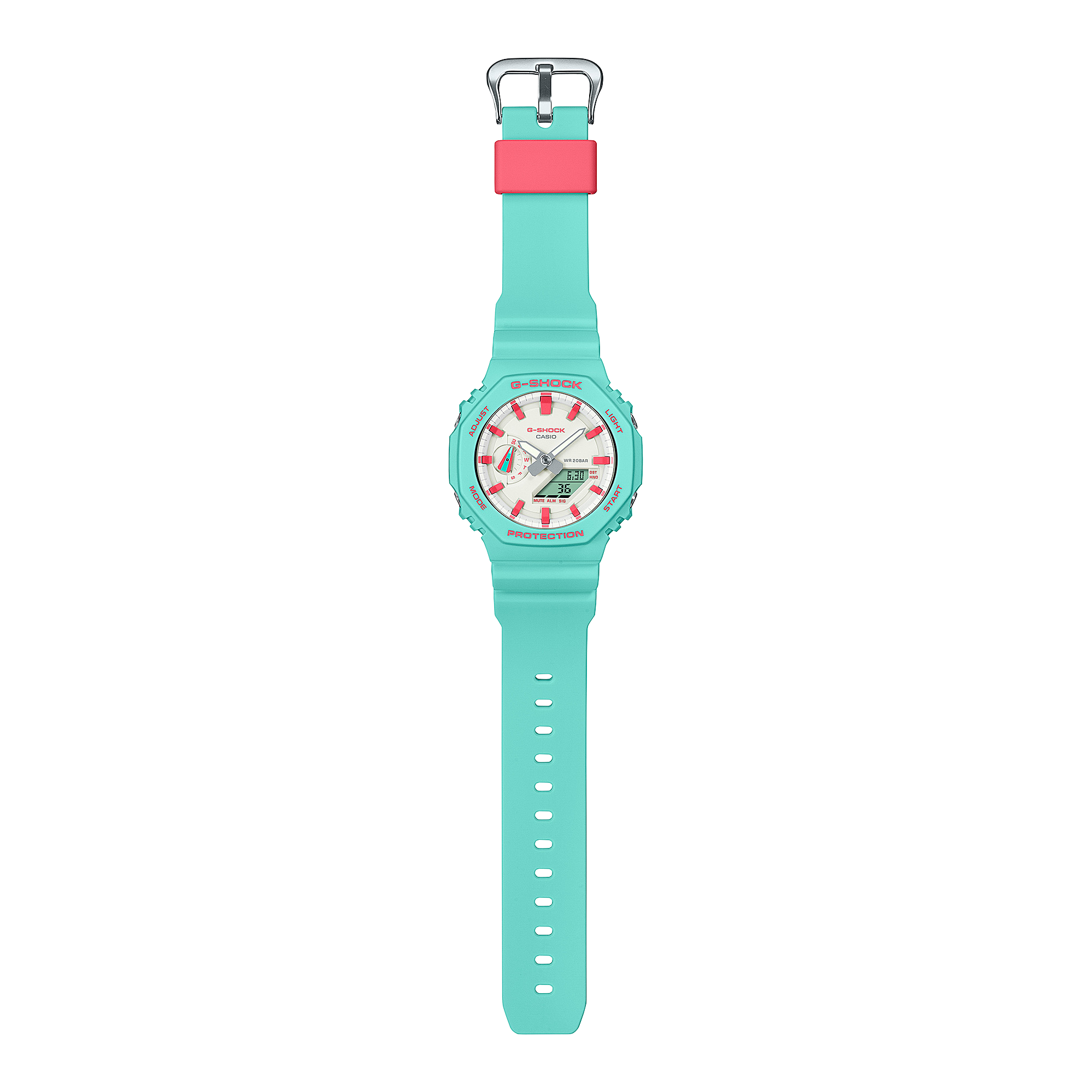 G-Shock Analog Digital DUO Rich Brian collaboration Blue Resin Band Watch GA2100RB-3A