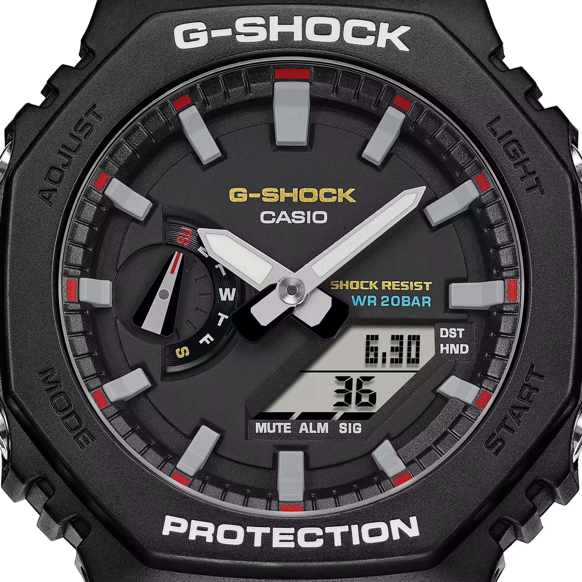 G-Shock Analog Digital Black Resin Band Watch GA2100RL-1A