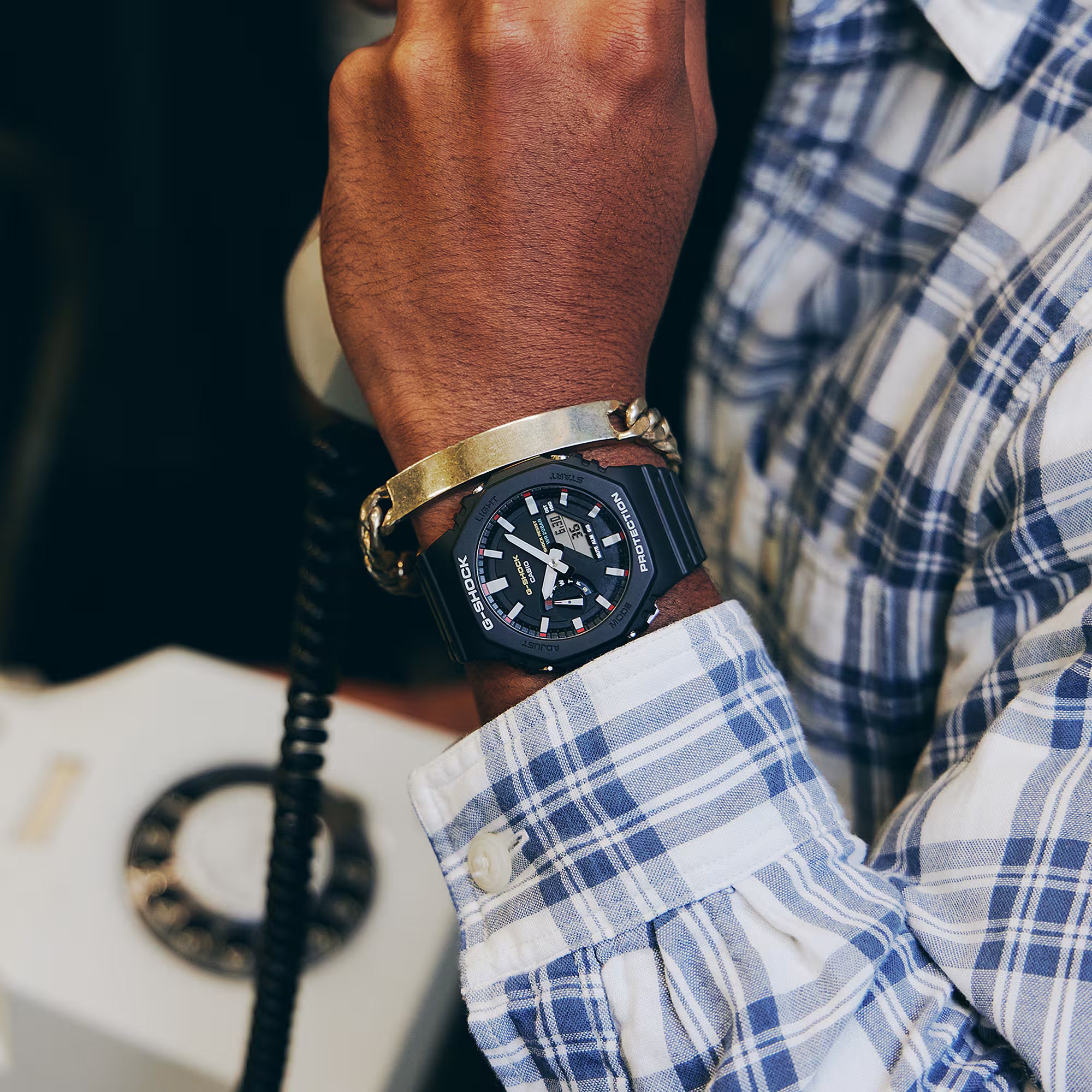 G-Shock Analog Digital Black Resin Band Watch GA2100RL-1A